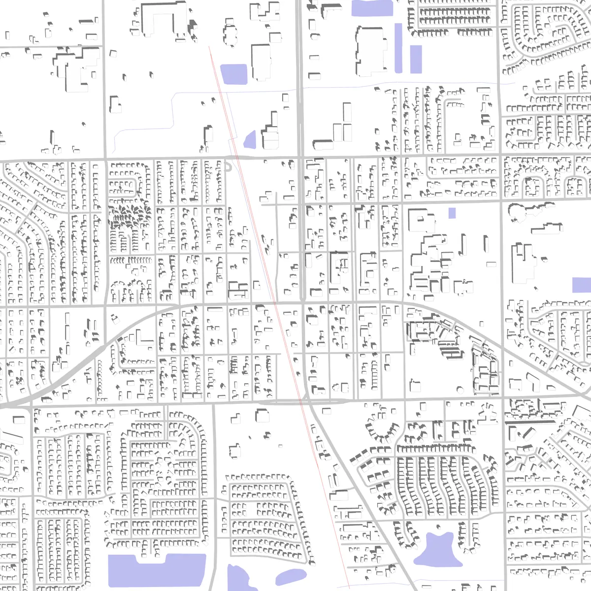 Pearland site plan (2.5 km)