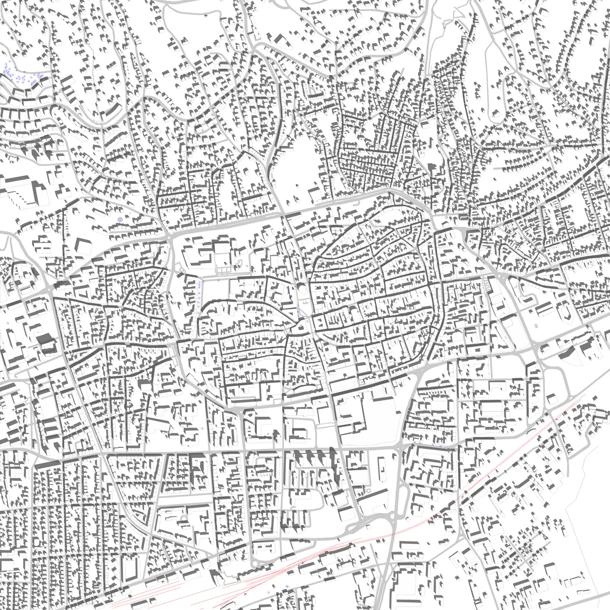 Pécs site plan (2.5 km)