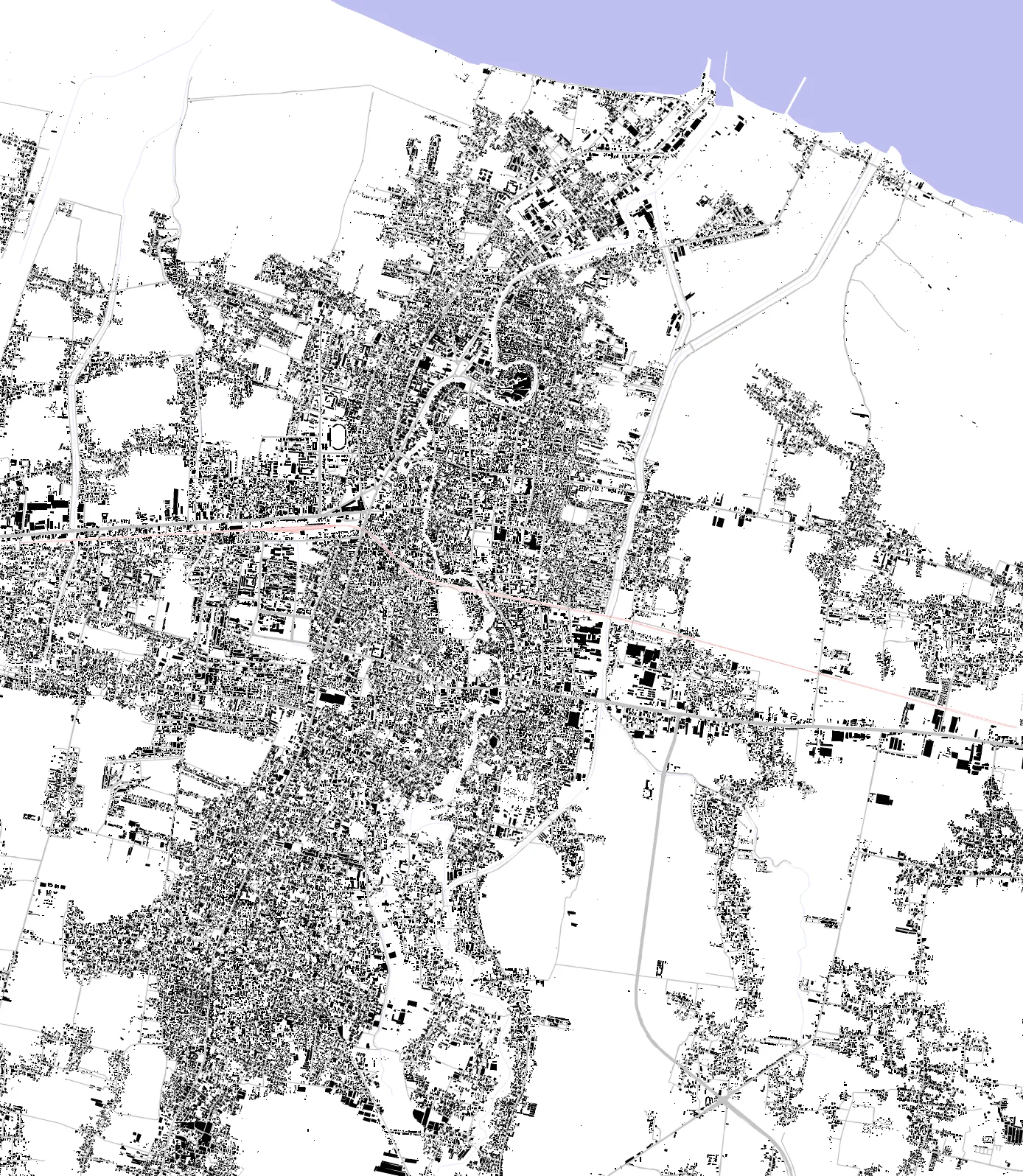 Pekalongan figure ground plan