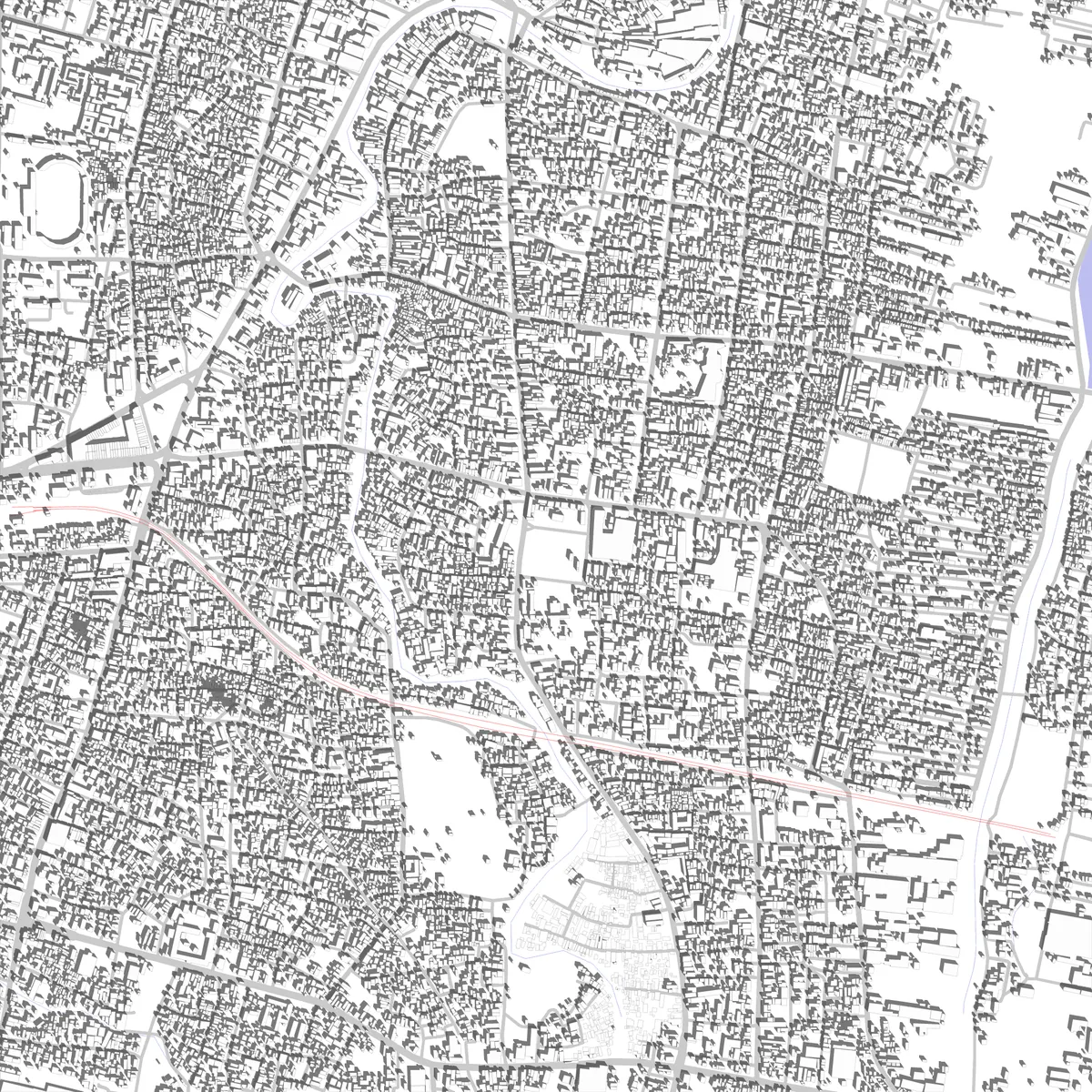 Pekalongan site plan (2.5 km)