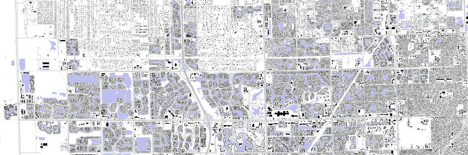 Pembroke Pines figure ground plan