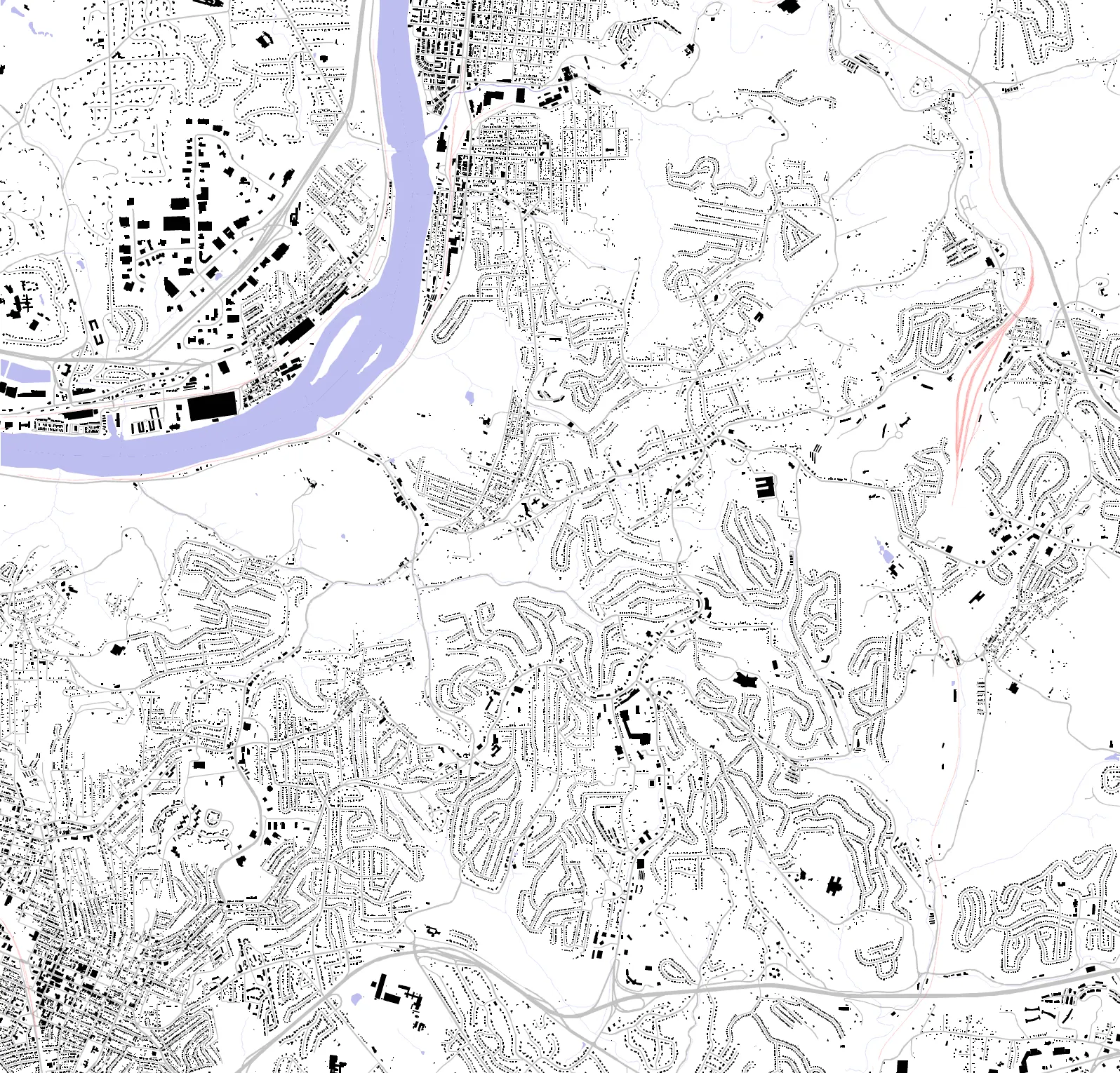 Penn Hills figure ground plan