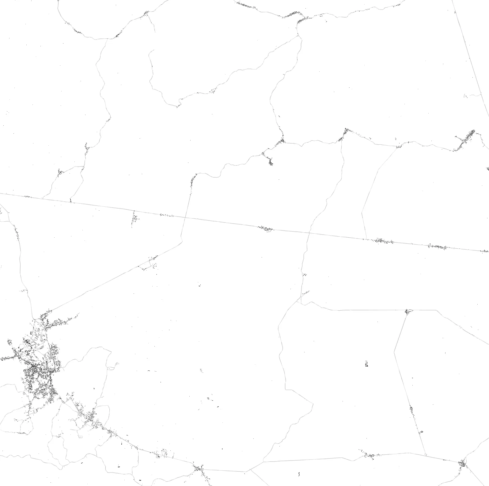 Penukal Abab Lematang Ilir figure ground plan