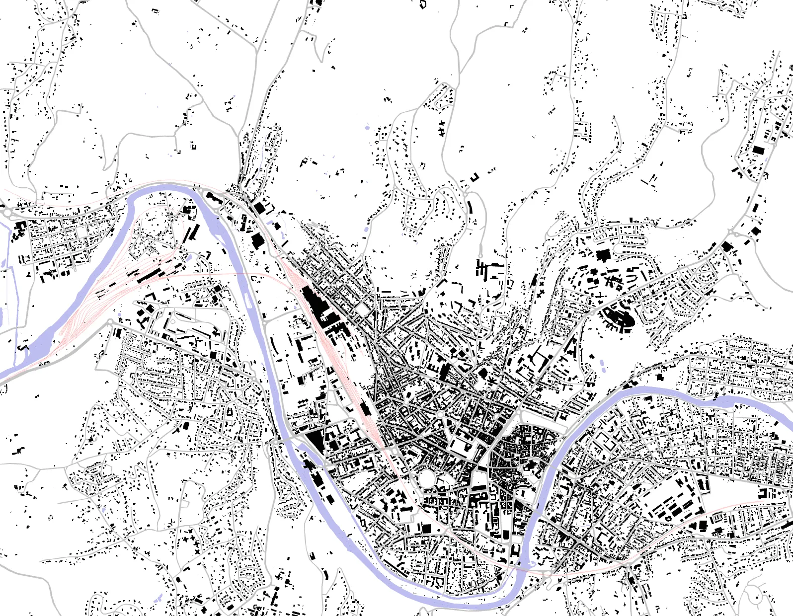 Périgueux plan de masse