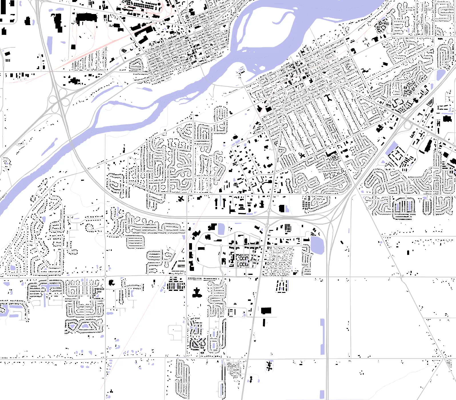 Perrysburg figure ground plan