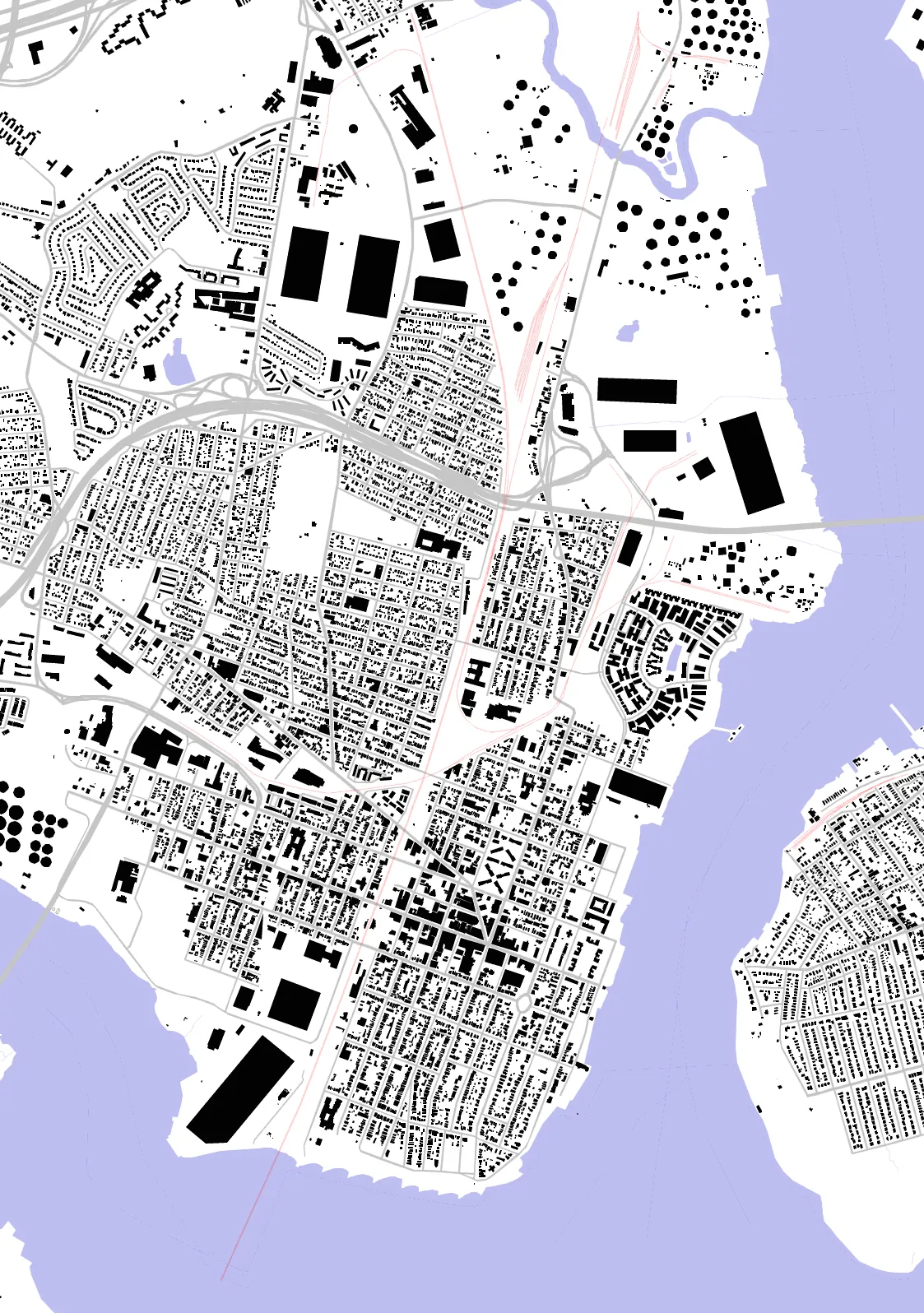 Perth Amboy figure ground plan