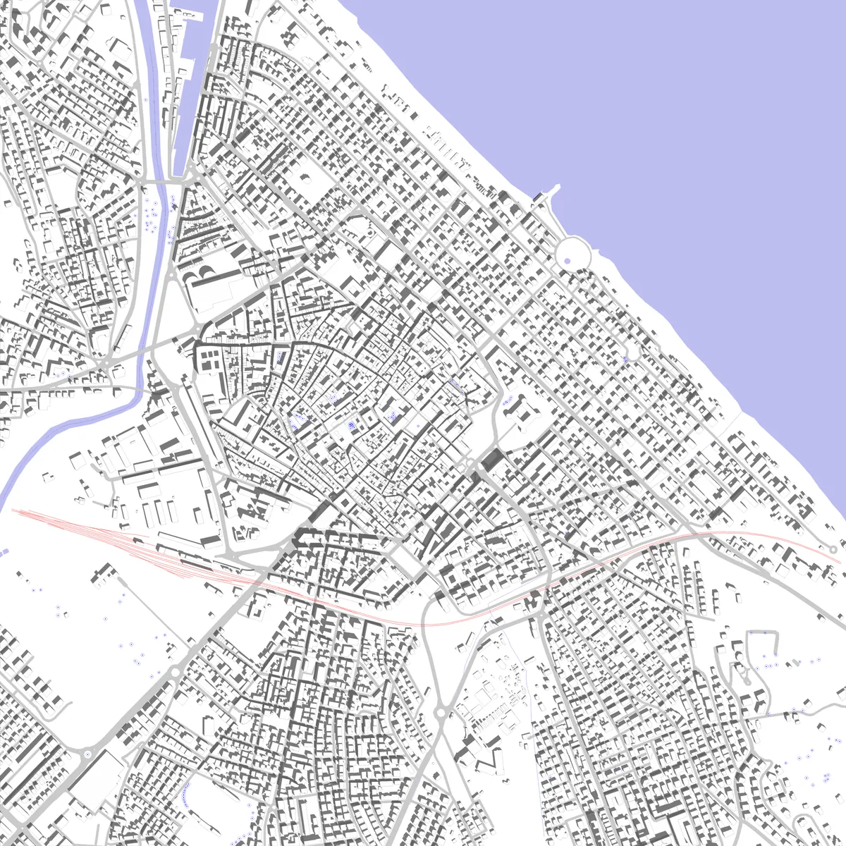 Pesaro site plan (2.5 km)