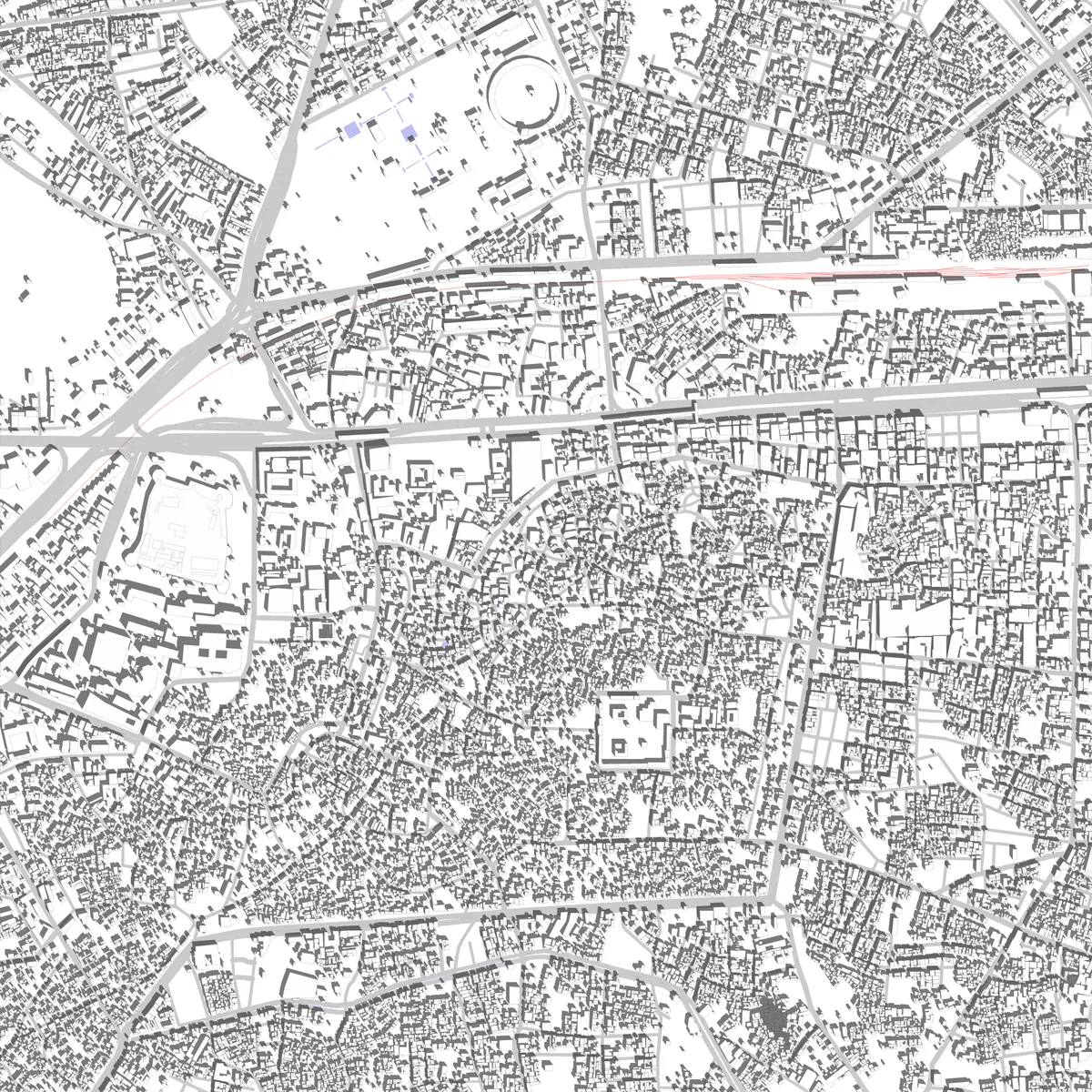 Peshawar site plan (2.5 km)