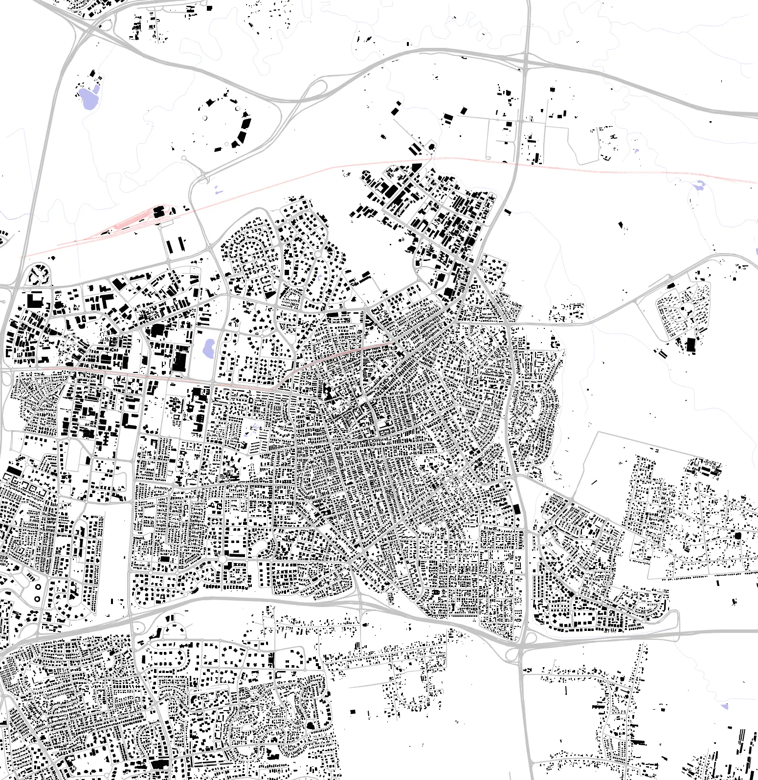 Petah Tikva figure ground plan
