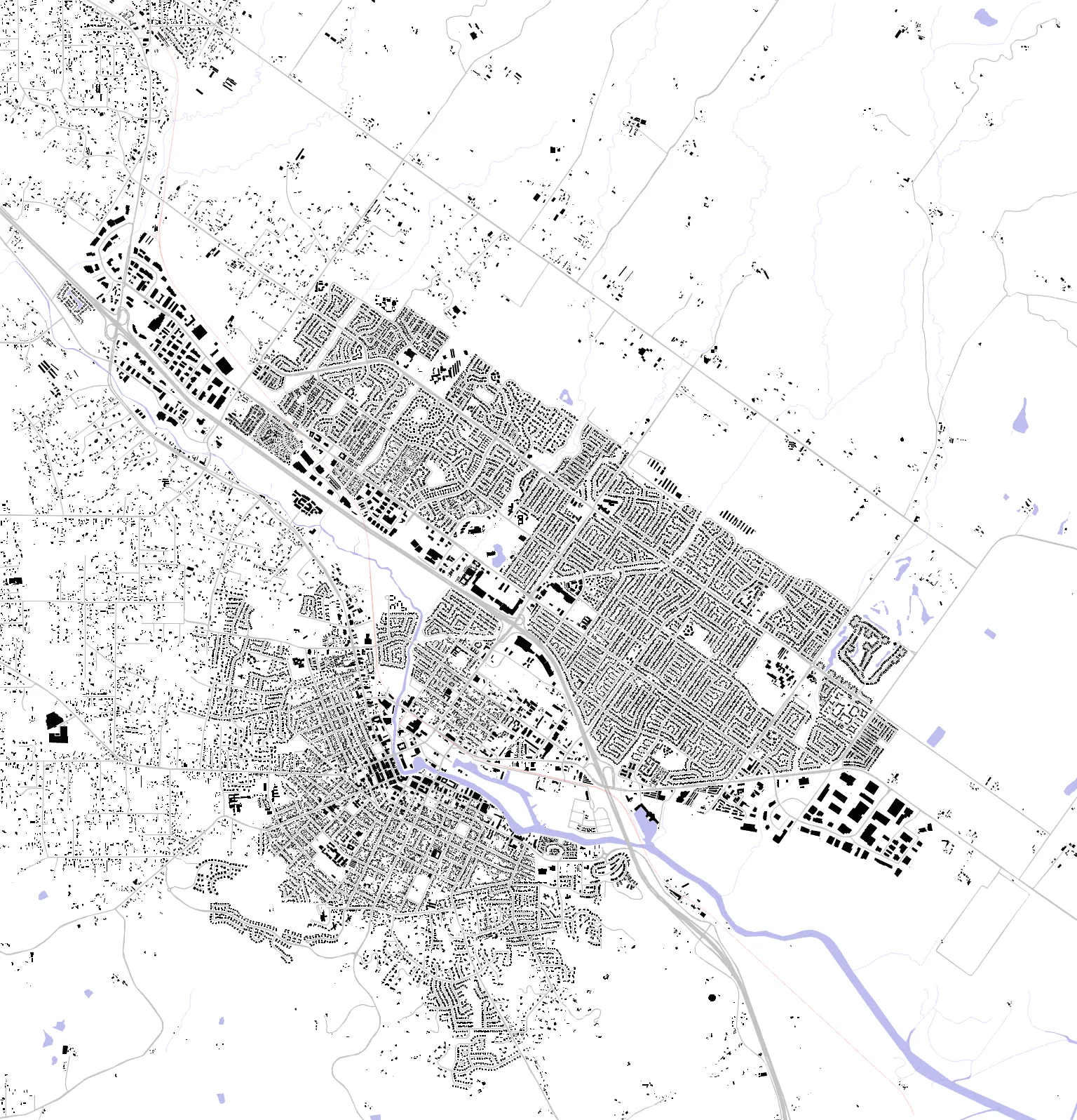 Petaluma figure ground plan