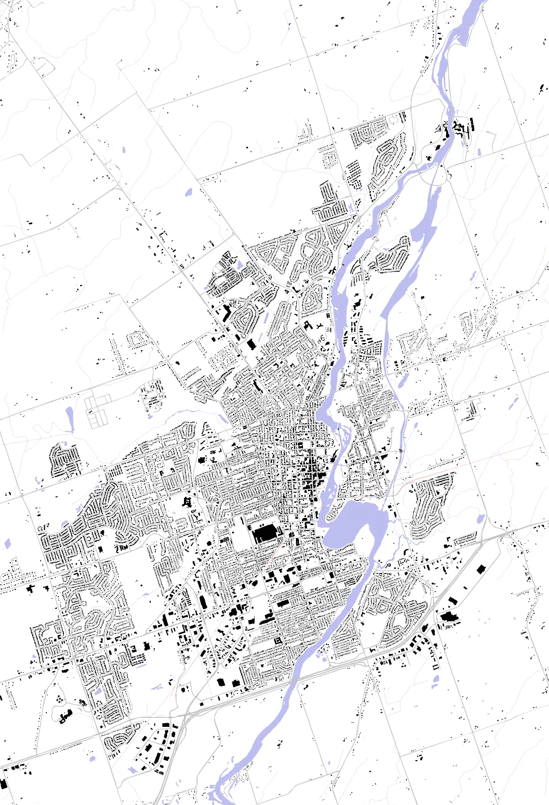 Peterborough figure ground plan