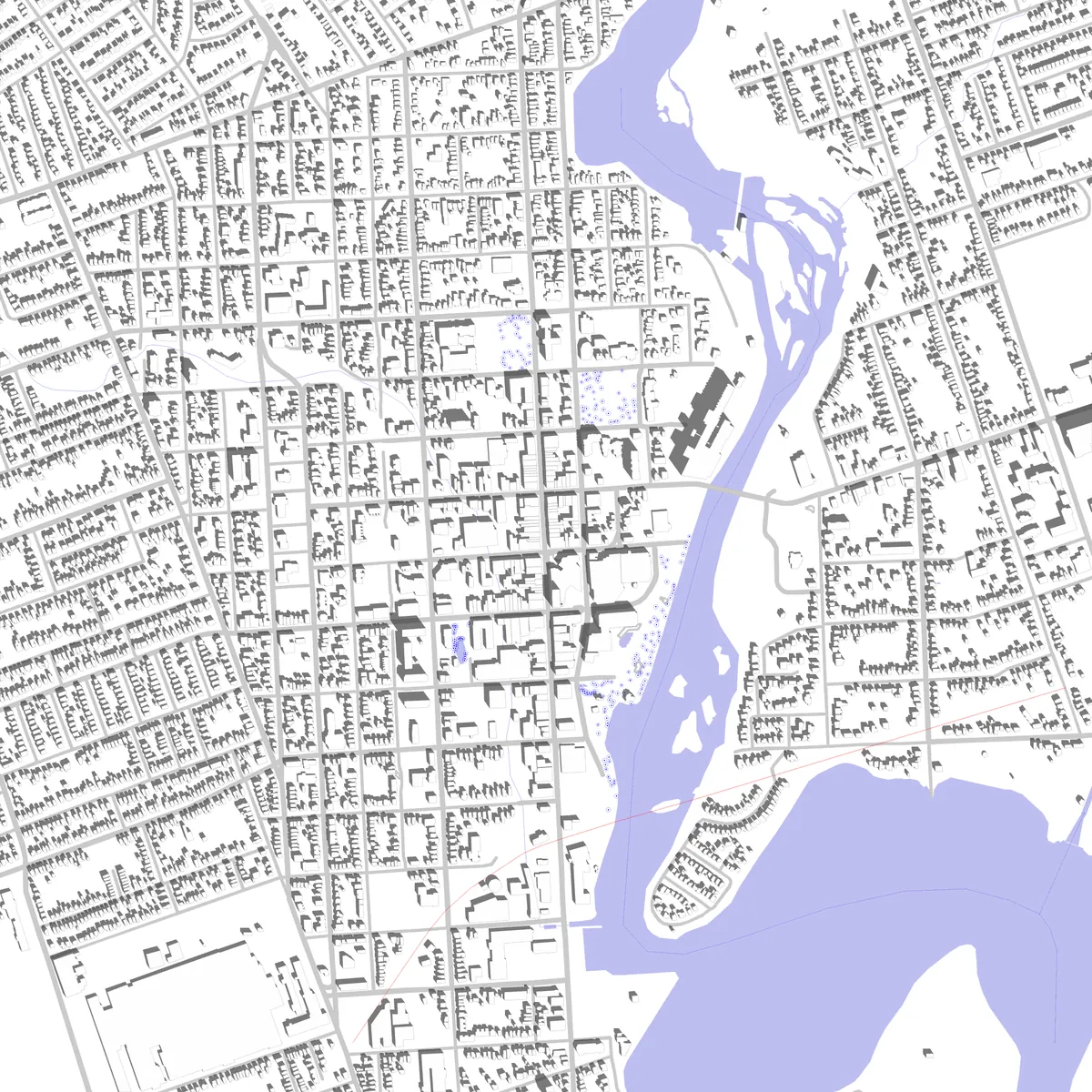 Peterborough site plan (2.5 km)