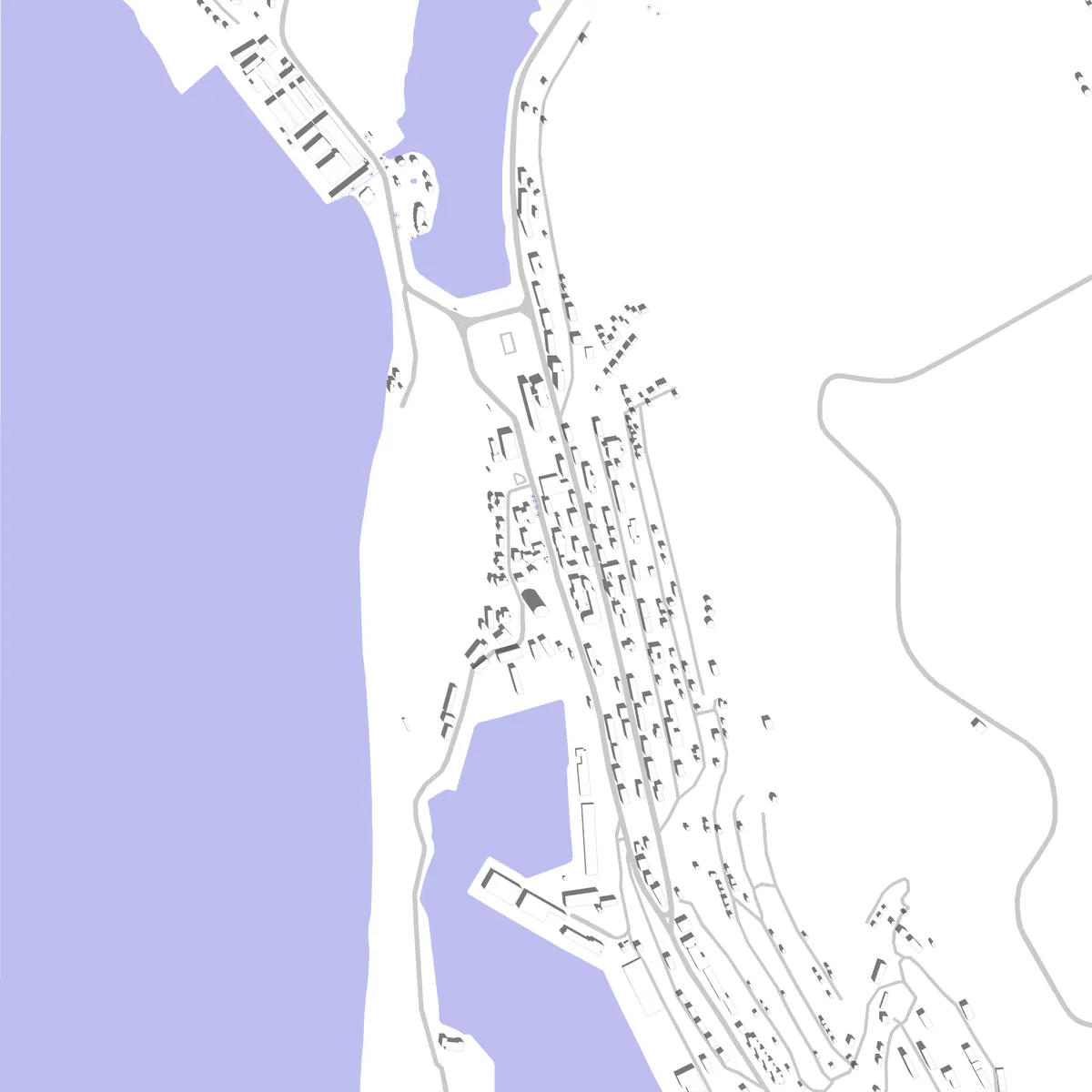 Petropavlovsk-Kamchatsky site plan (2.5 km)