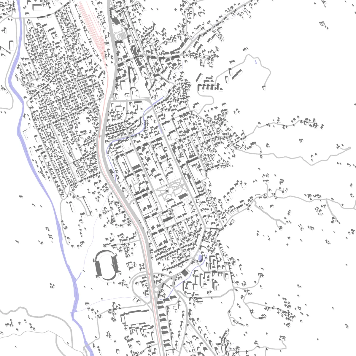 Petroșani site plan (2,5 km)