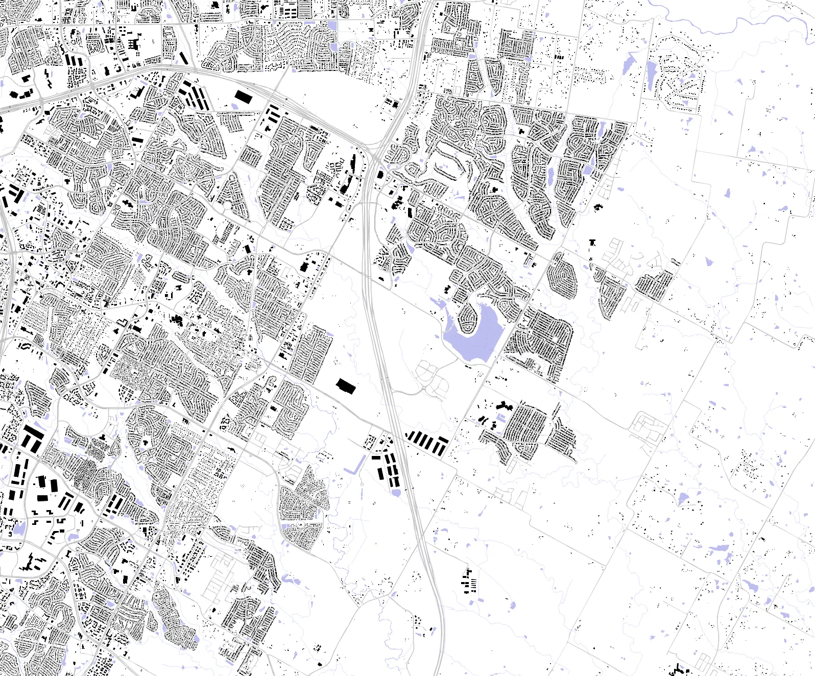 Pflugerville figure ground plan