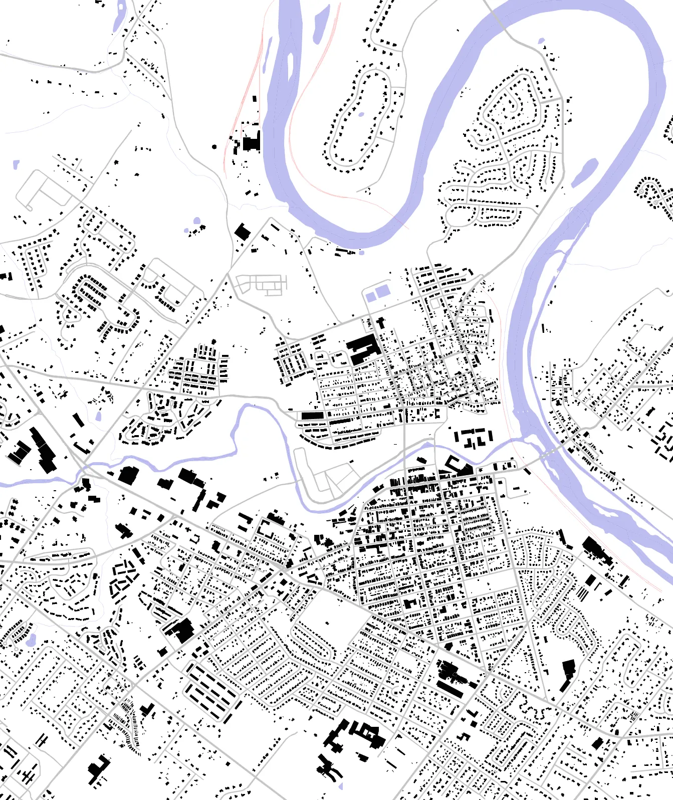 Phoenixville figure ground plan
