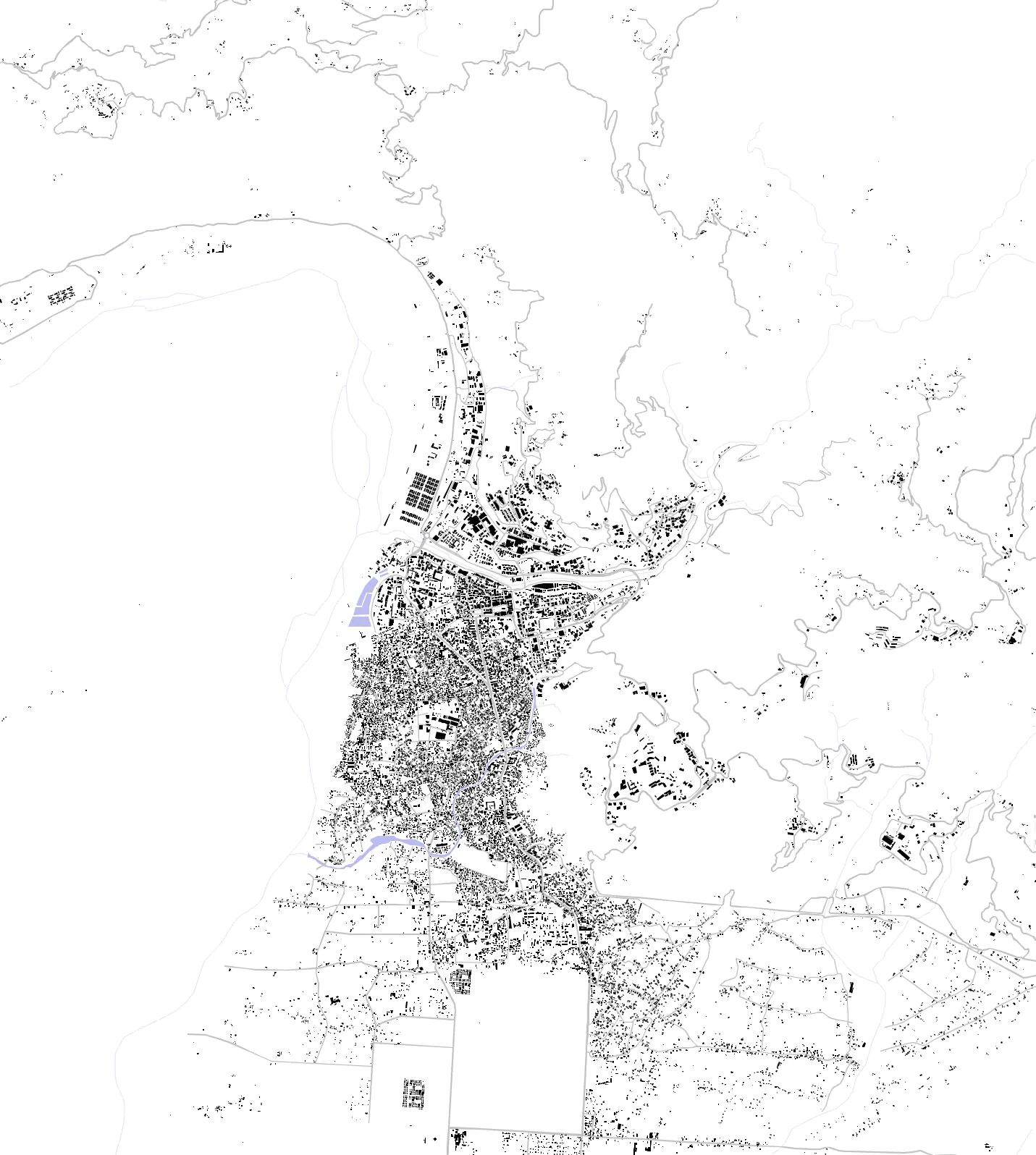 Phuentsholing figure ground plan