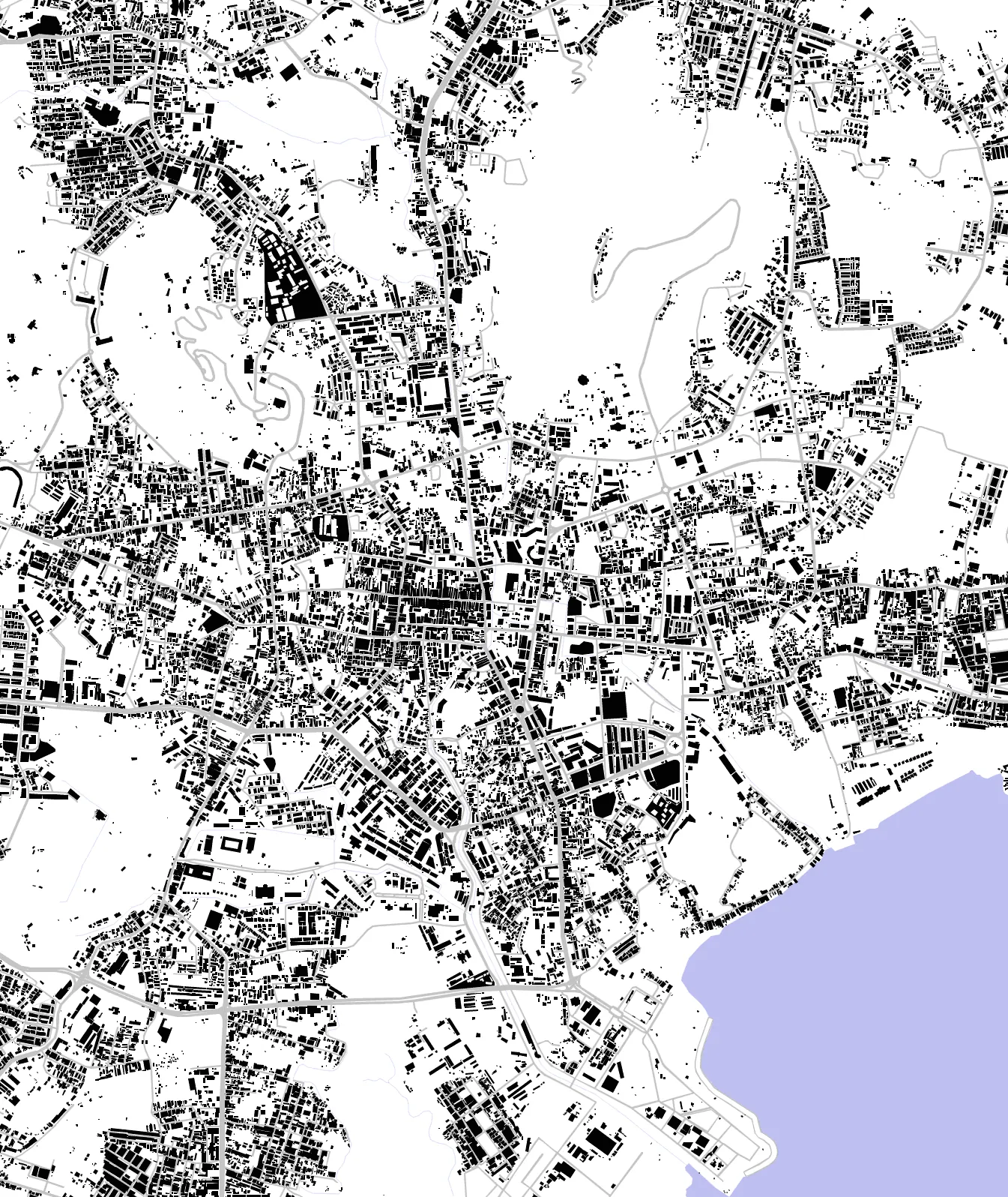 Phuket City figure ground plan
