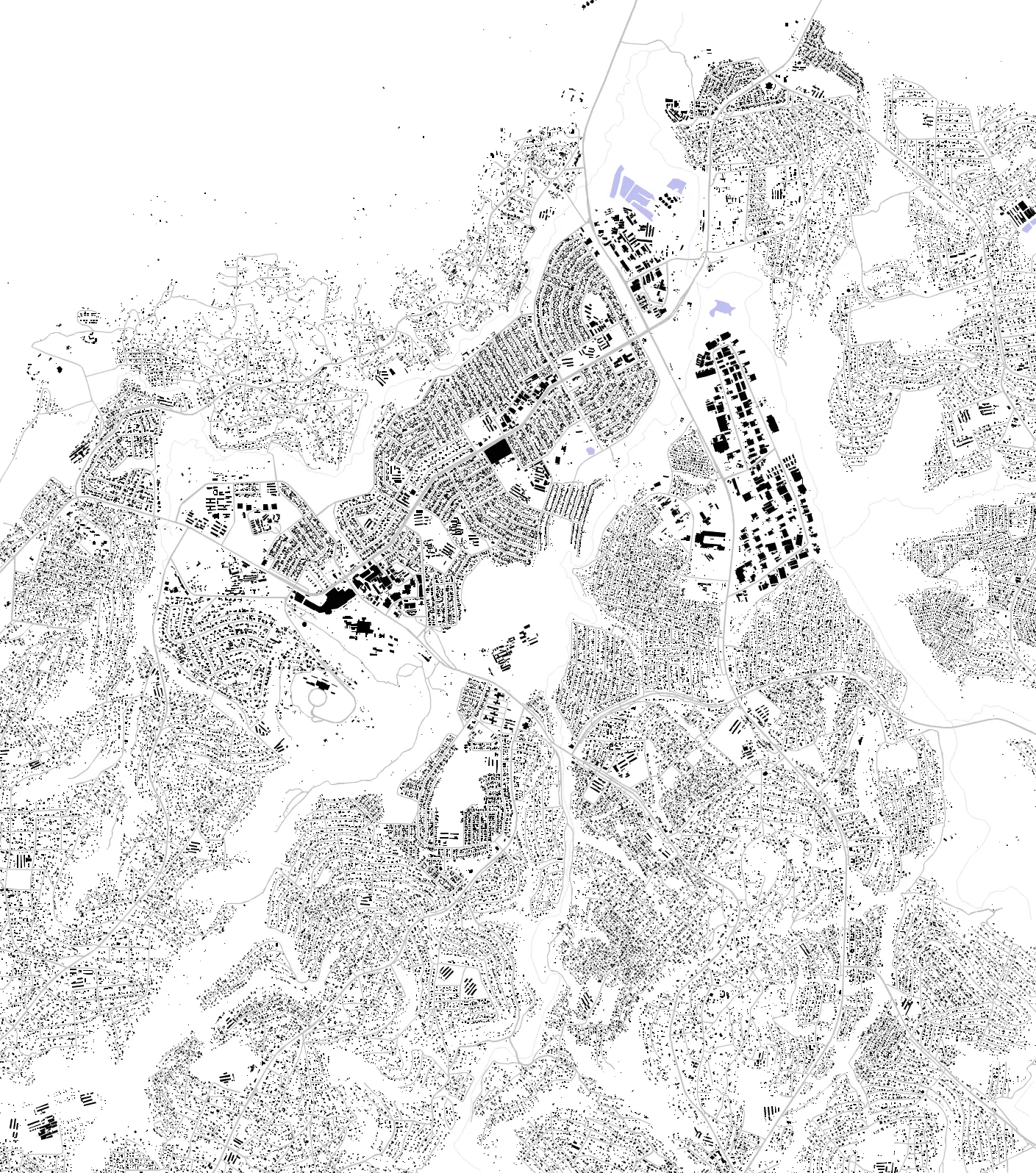 Phuthaditjhaba figure ground plan