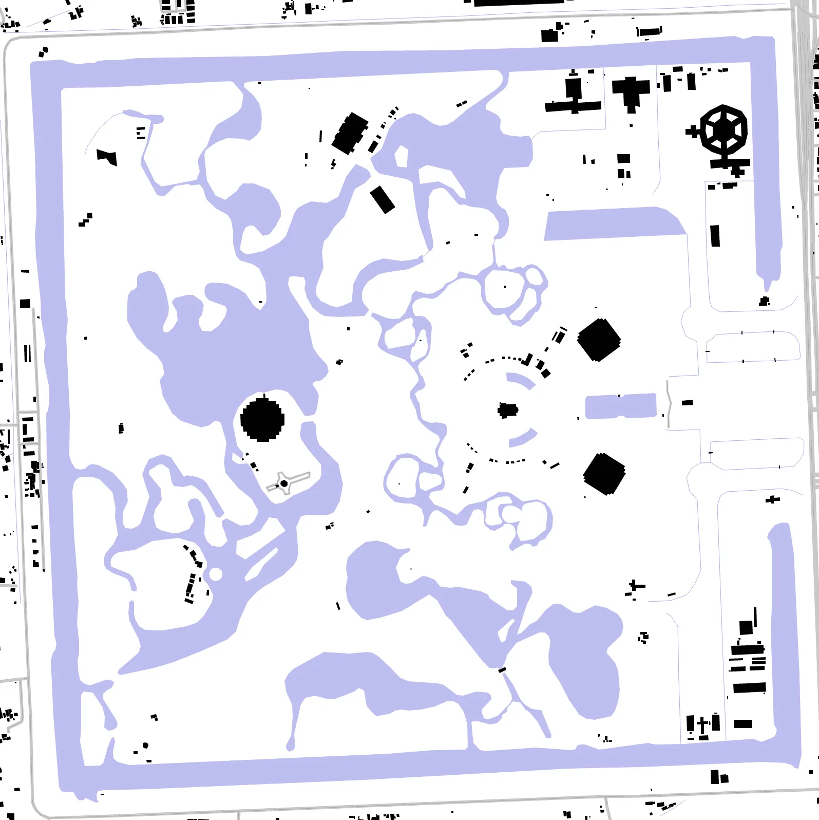 Phutthamonthon figure ground plan