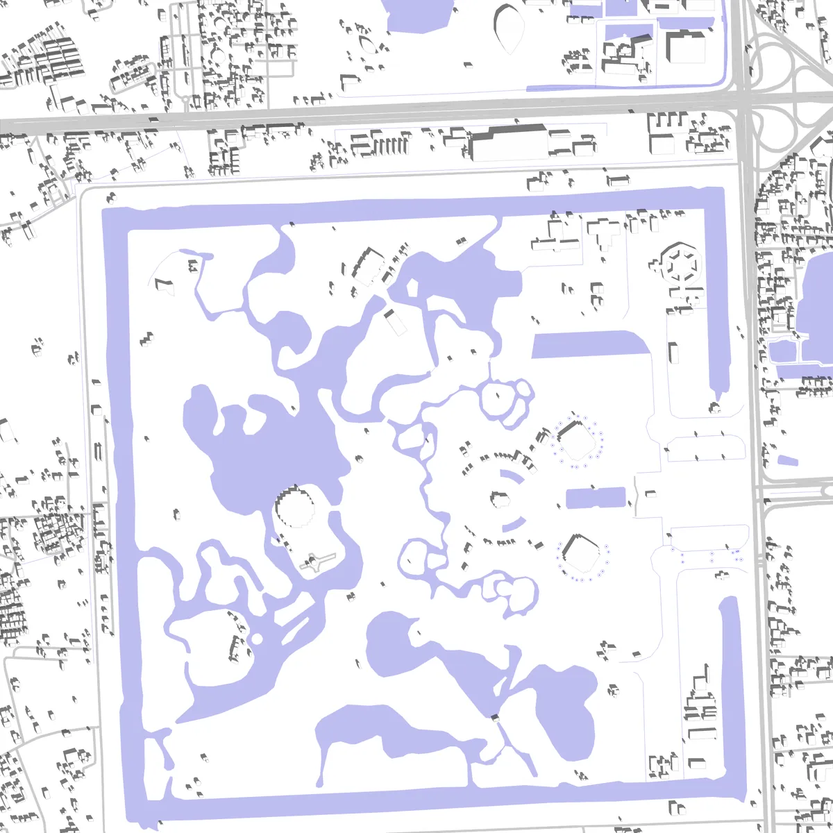 Phutthamonthon site plan (2.5 km)