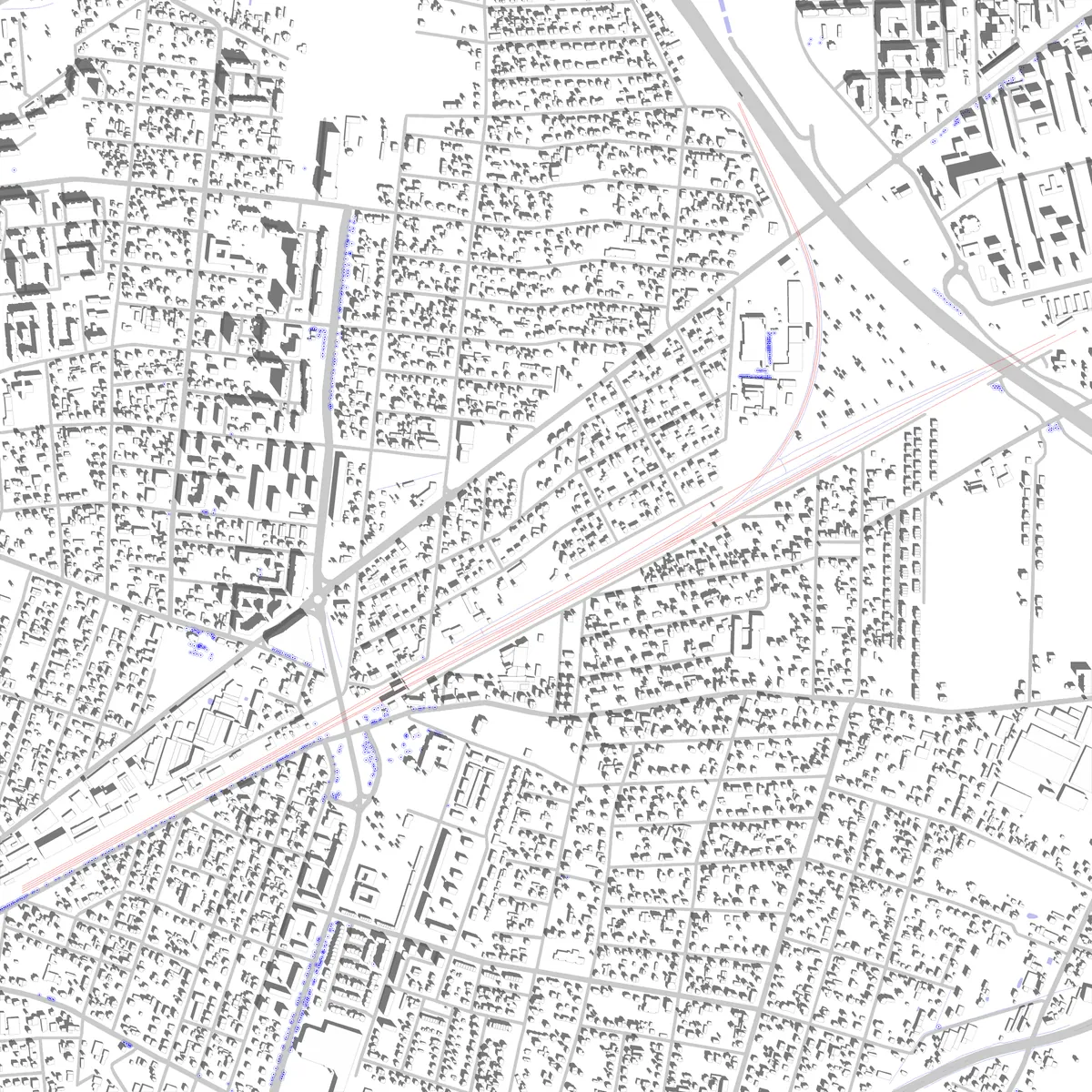Piastów site plan (2.5 km)
