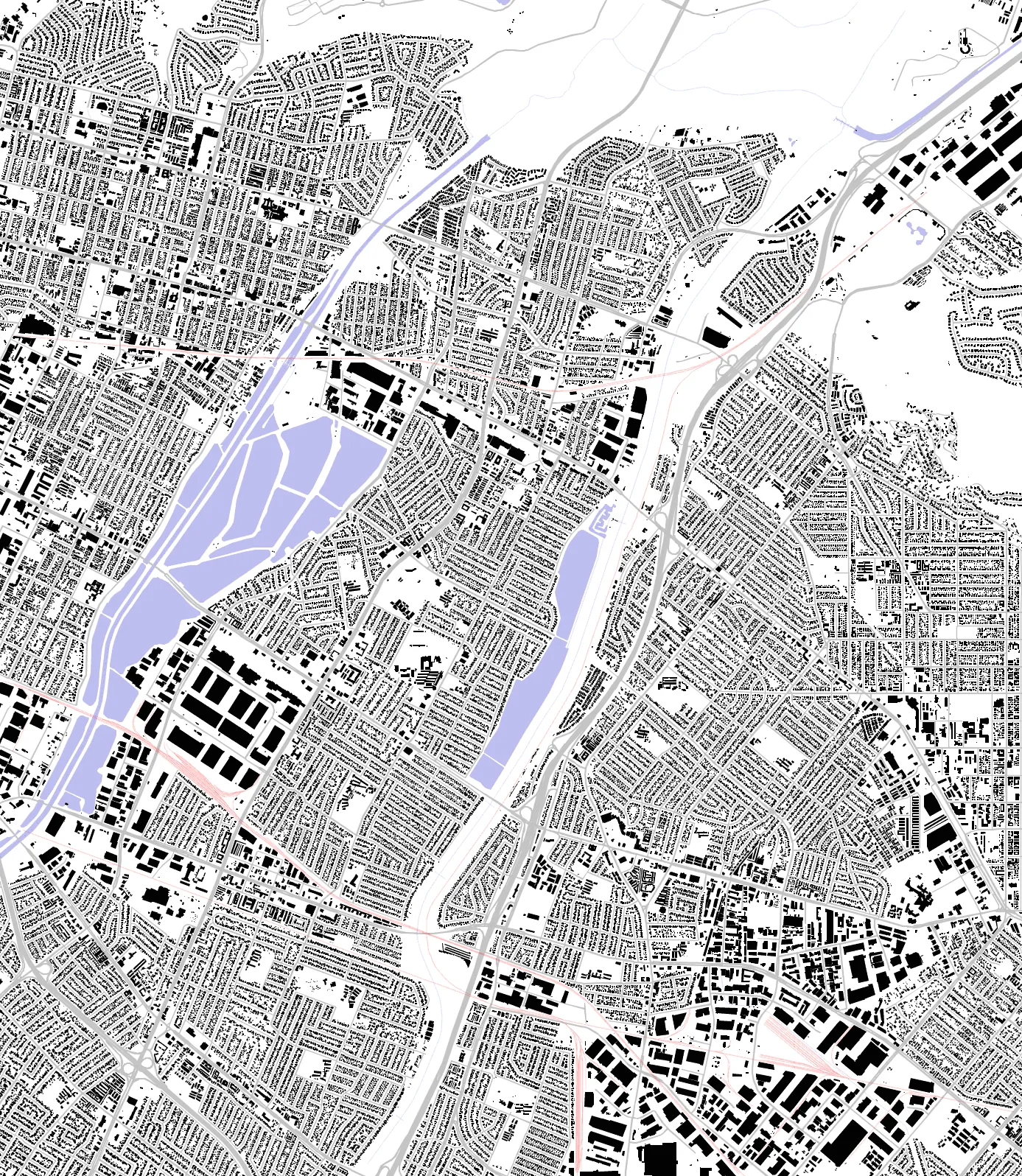 Pico Rivera figure ground plan