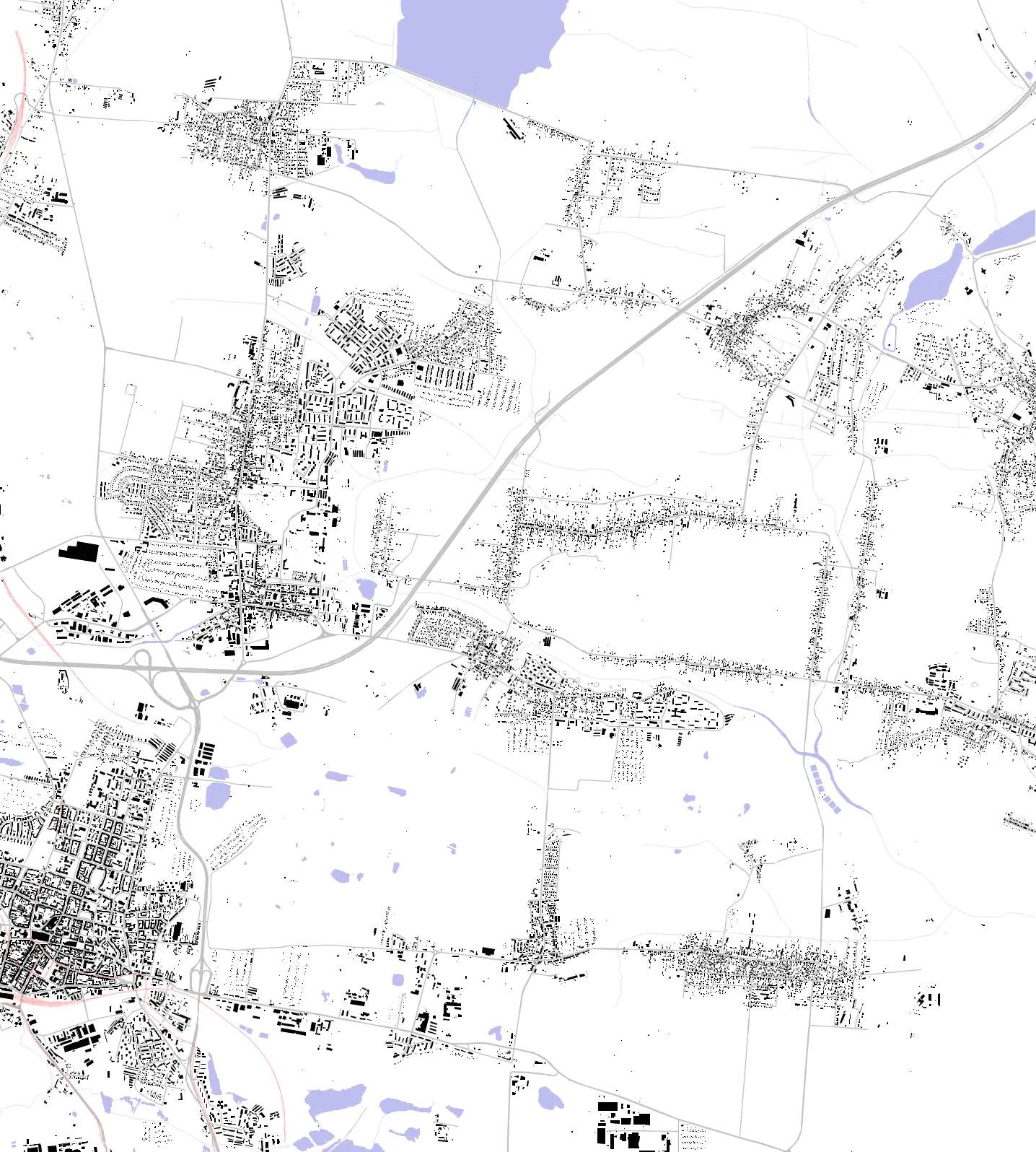 Piekary Śląskie figure ground plan