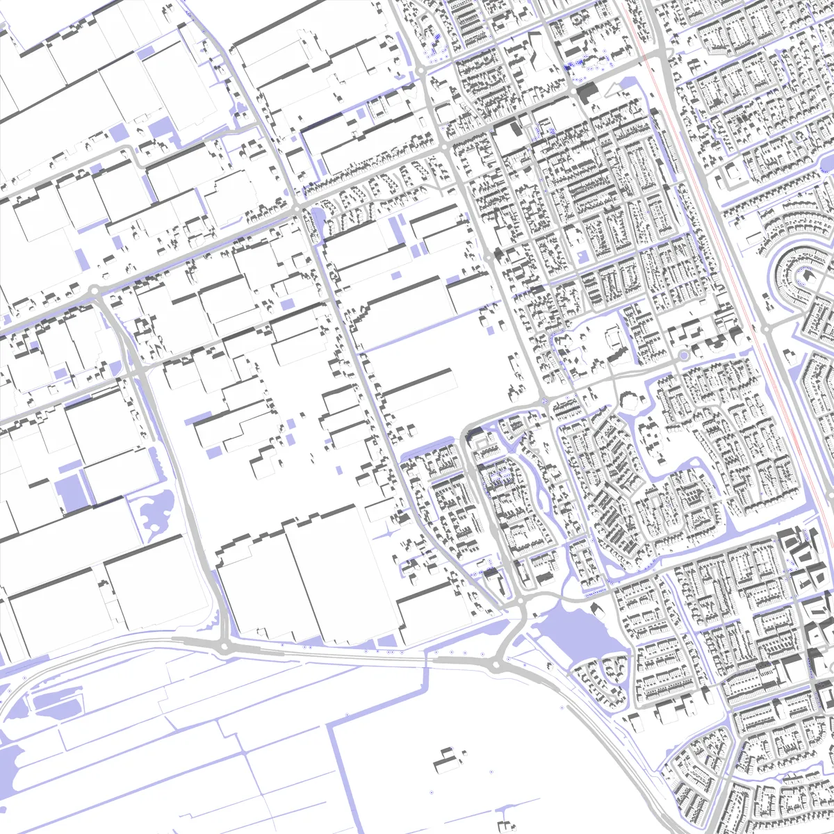 Pijnacker-Nootdorp situatieplan (2,5 km)