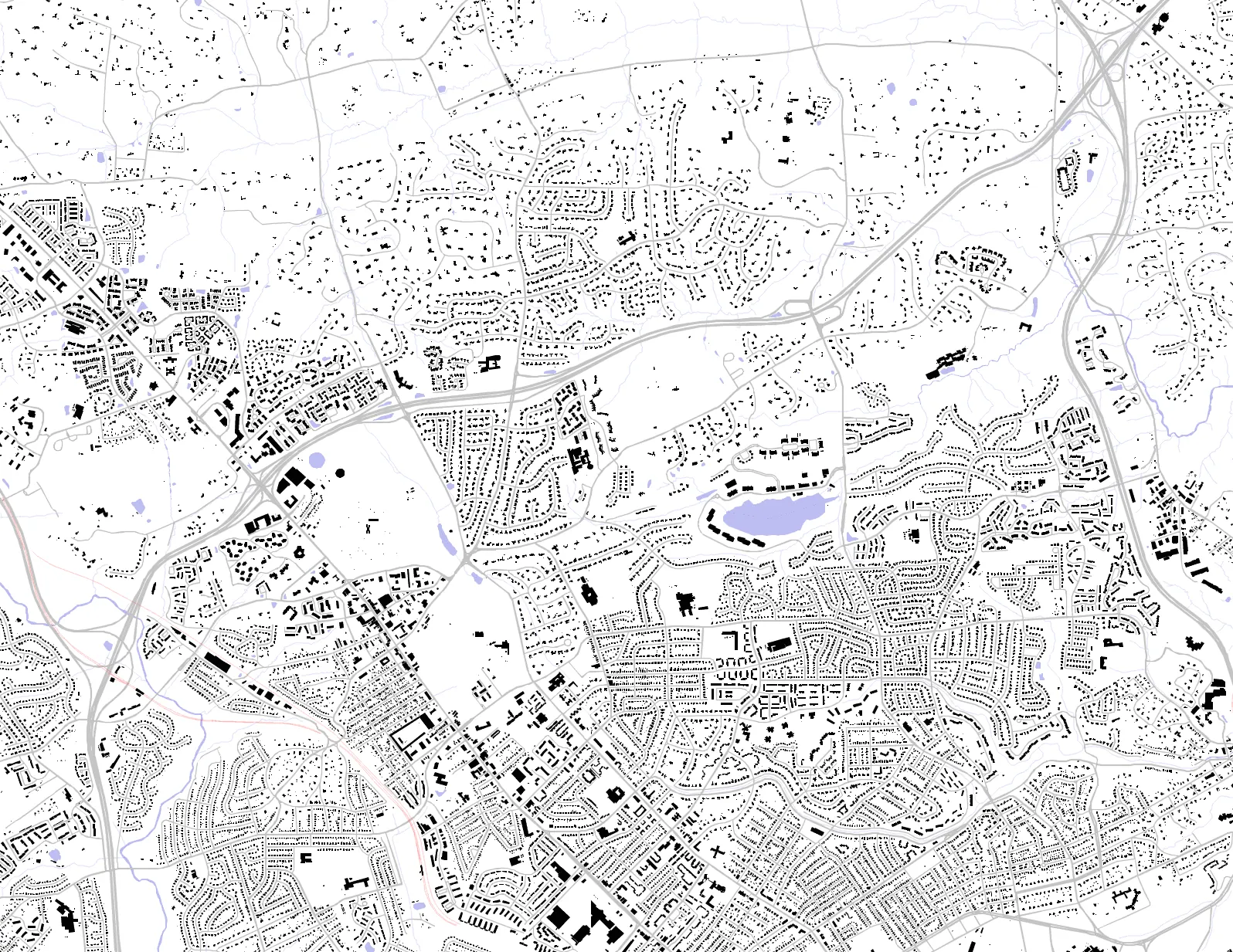 Pikesville figure ground plan