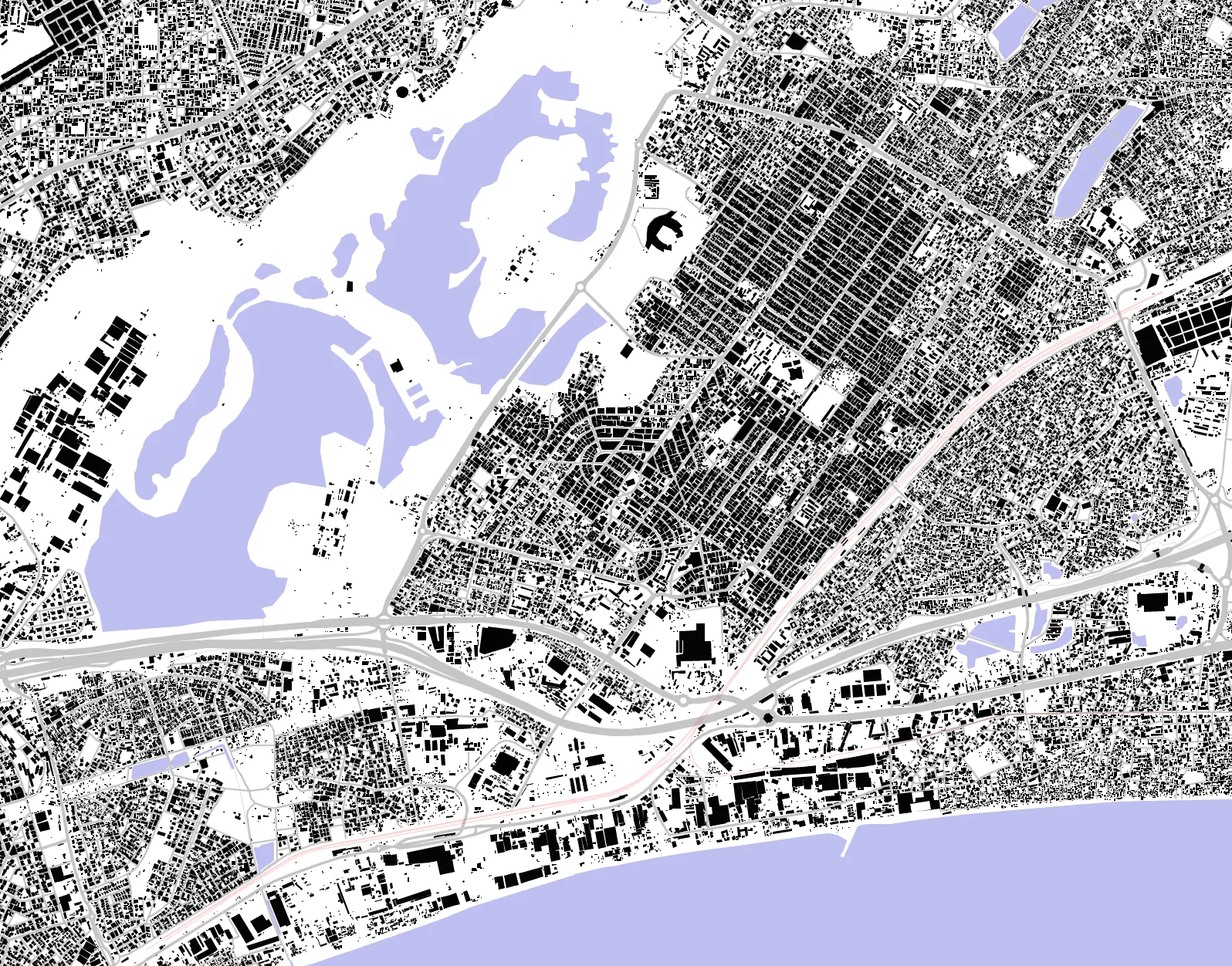Pikine figure ground plan