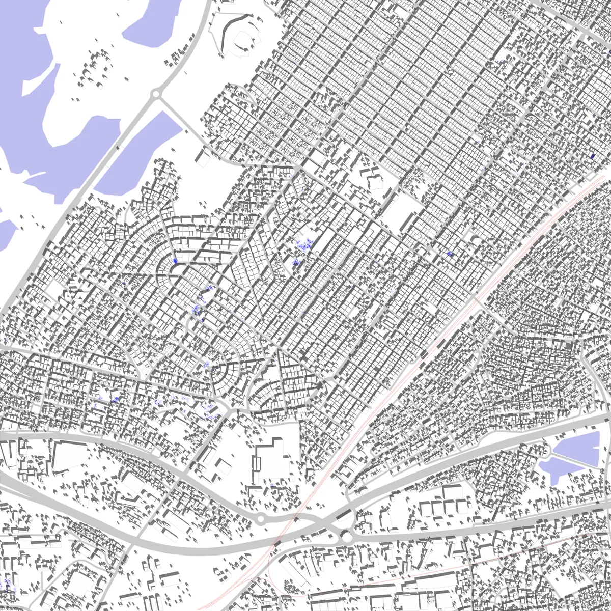 Pikine site plan (2.5 km)