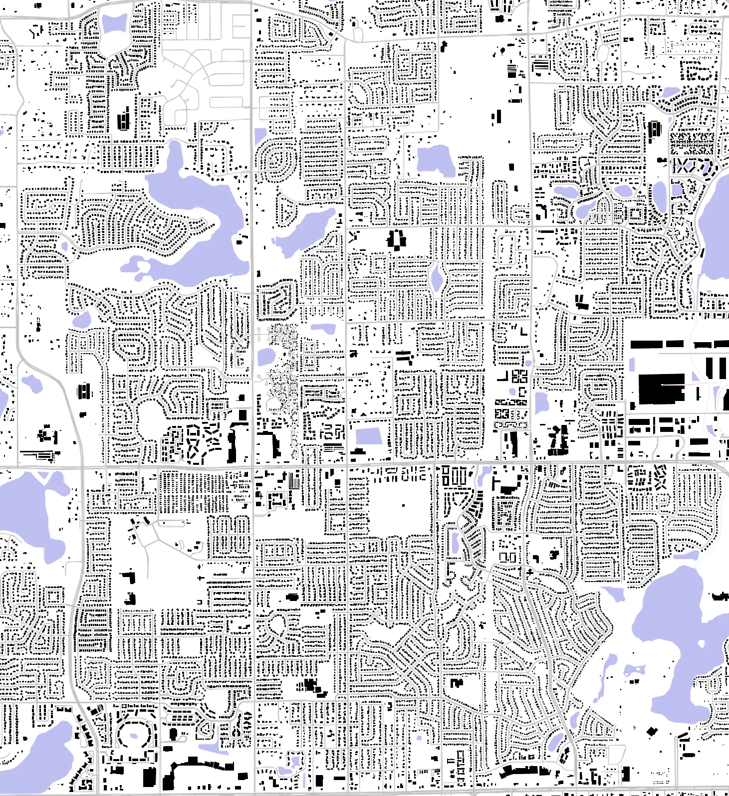 Pine Hills figure ground plan
