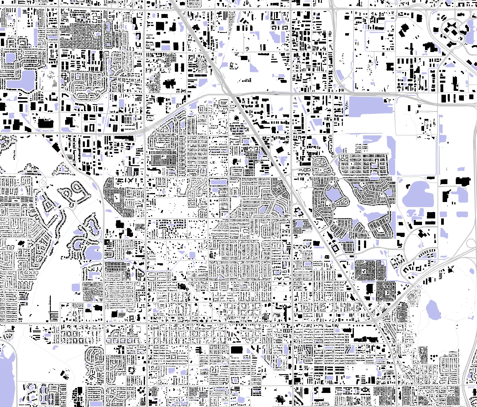 Pinellas Park figure ground plan