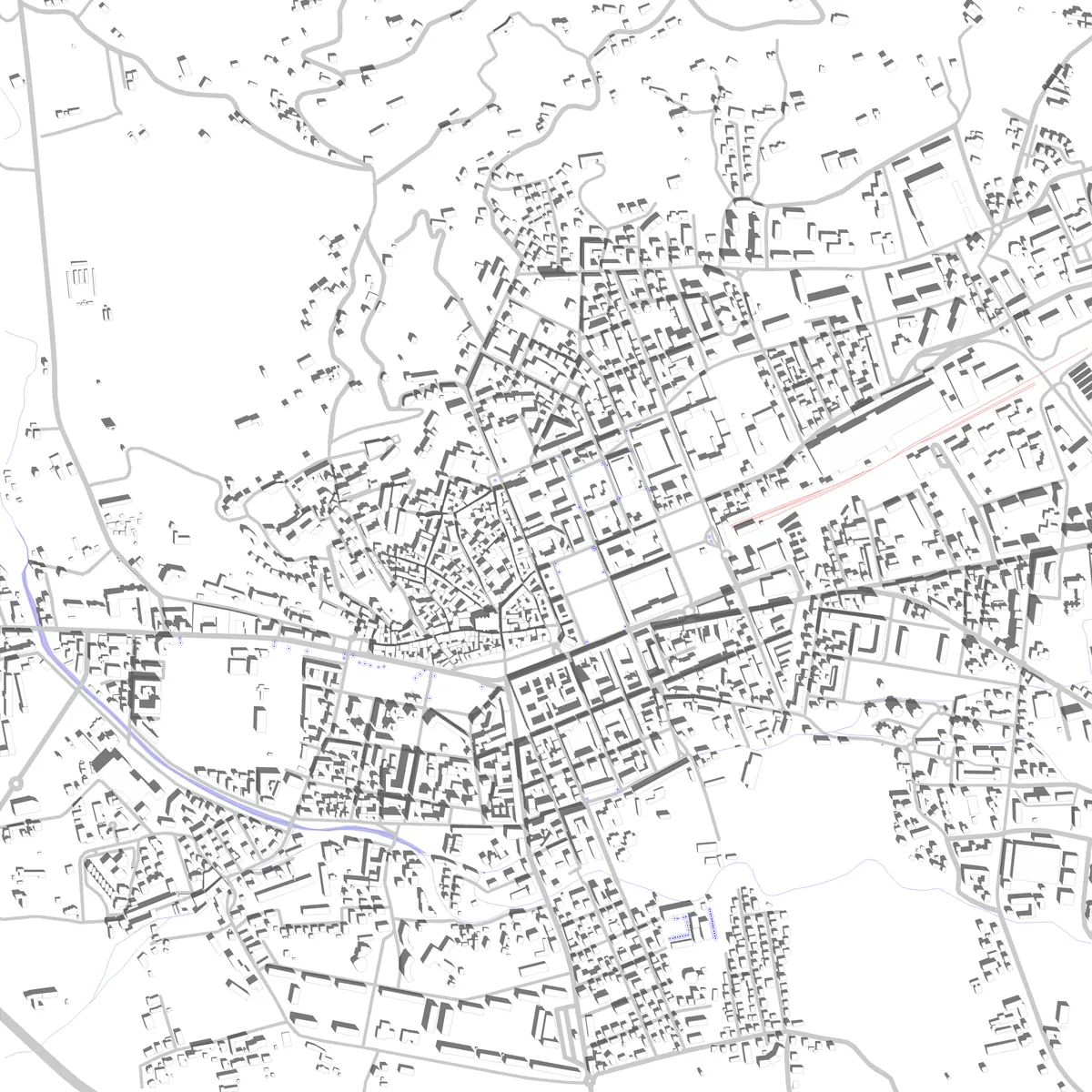 Pinerolo planimetria di sito (2.5 km)