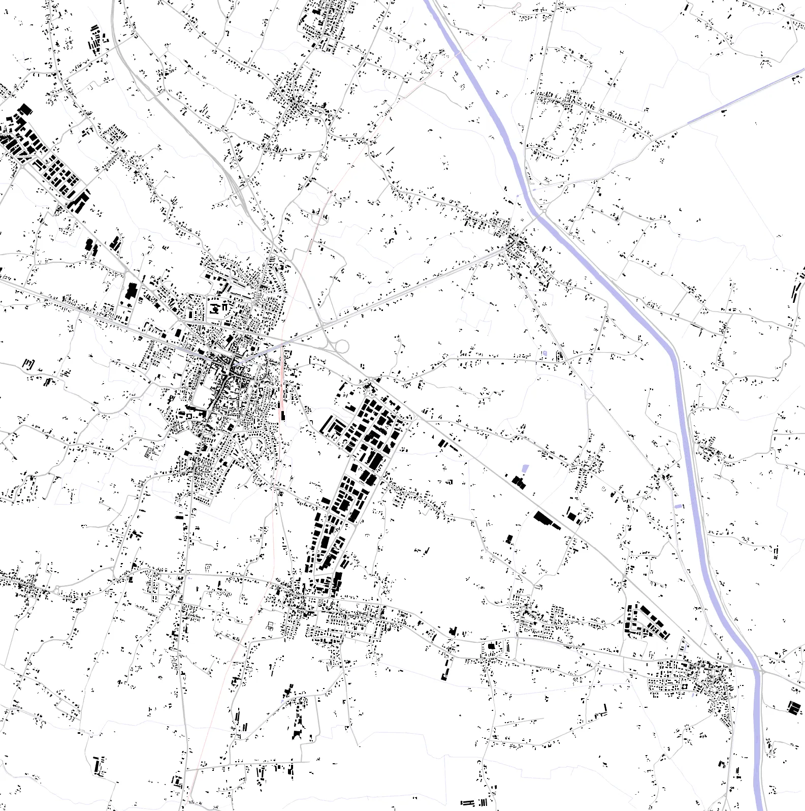 Piove di Sacco figure ground plan