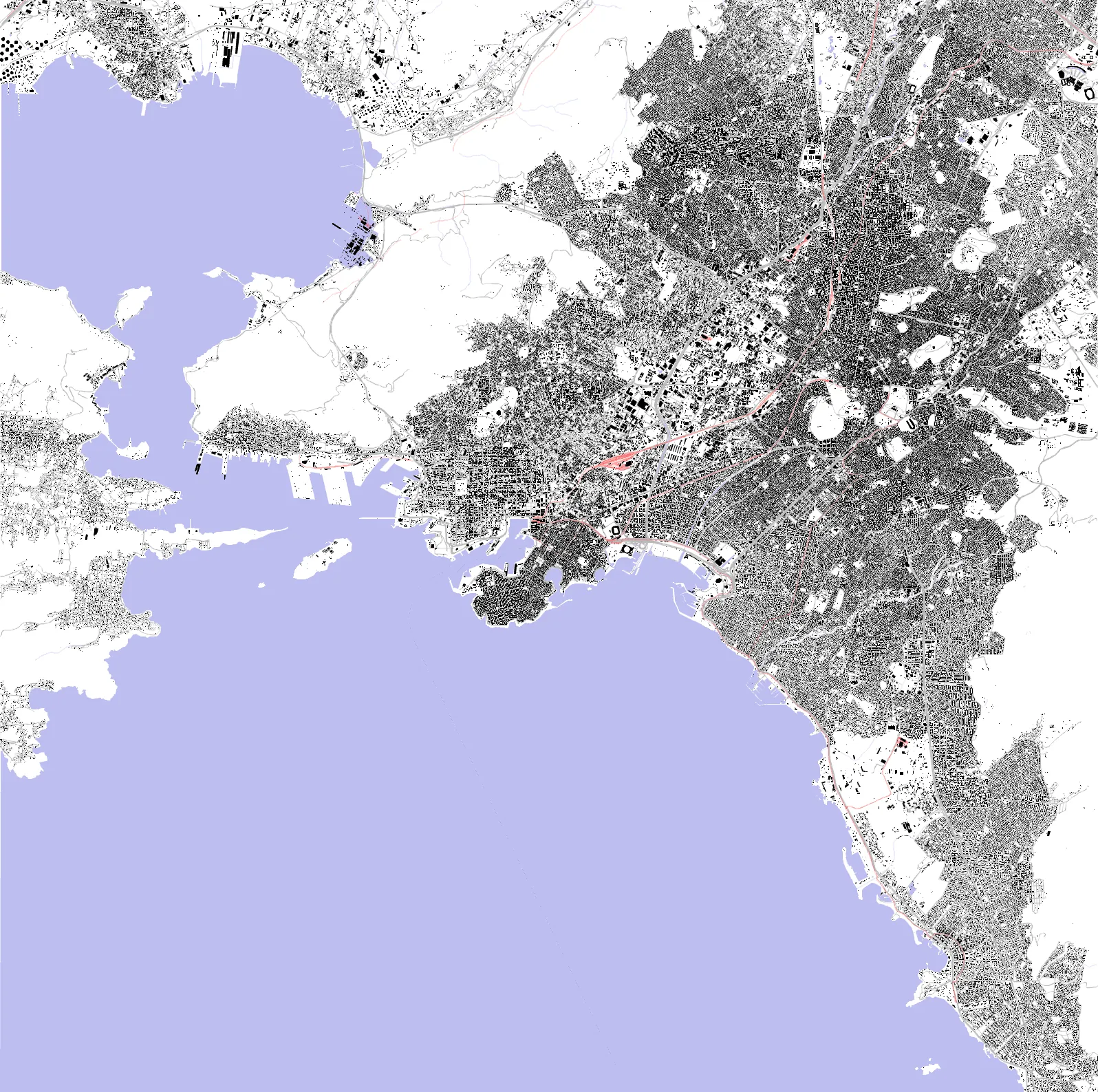 Piraeus figure ground plan