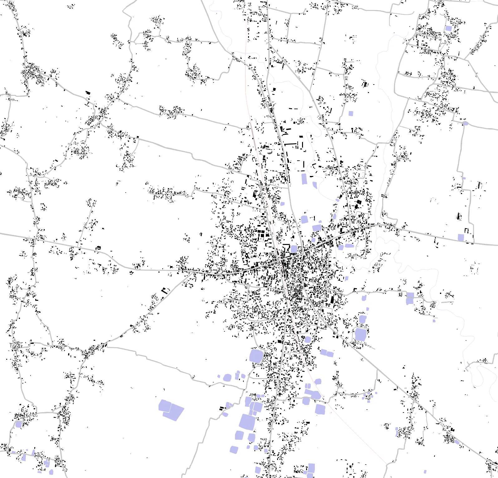 Pirganj figure ground plan