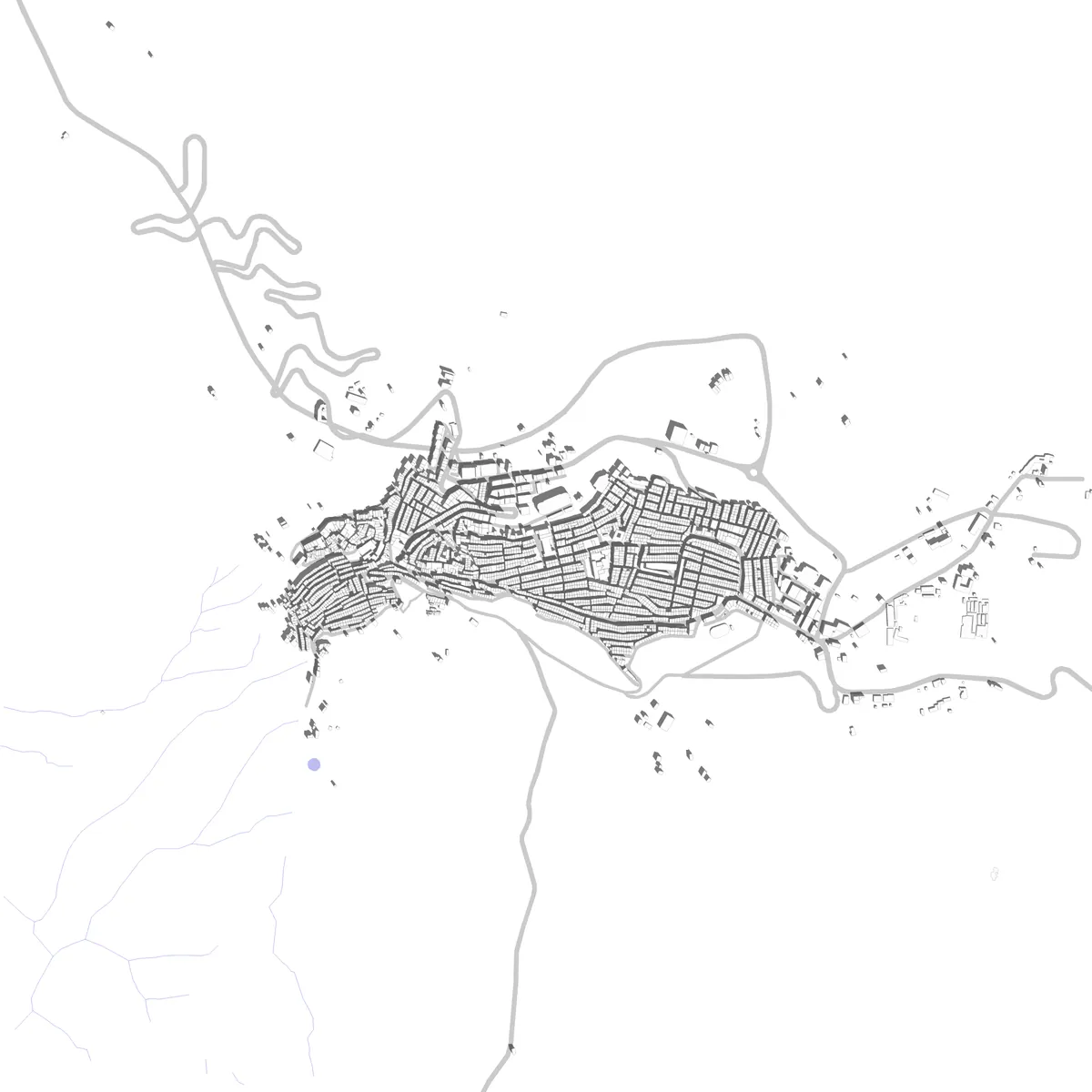 Pisticci site plan (2.5 km)