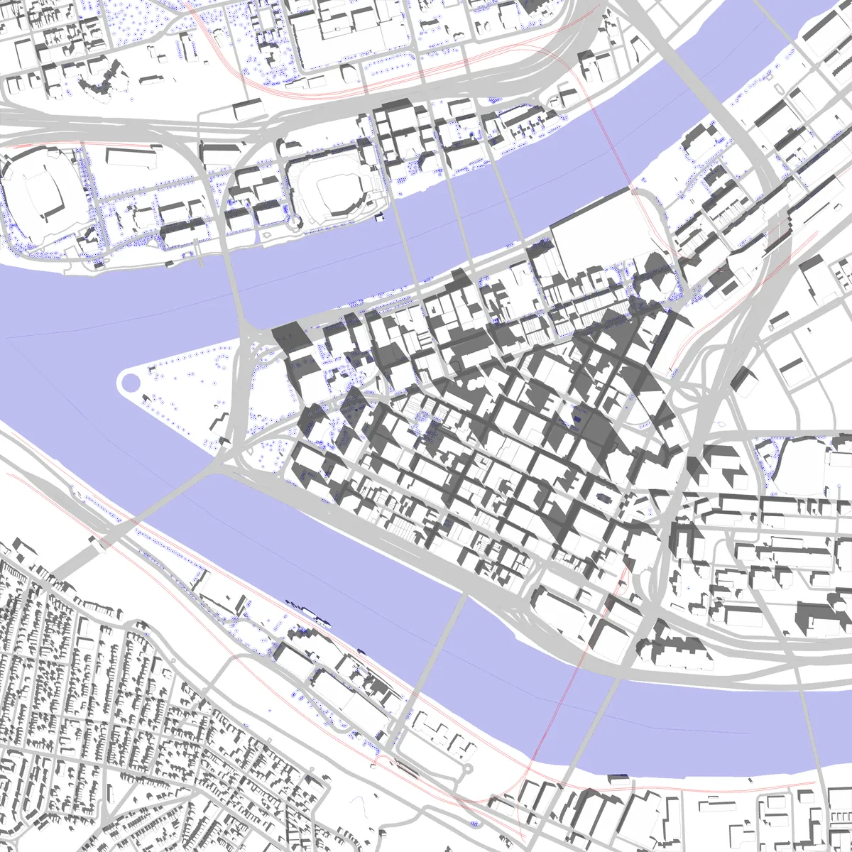 Pittsburgh site plan (2.5 km)