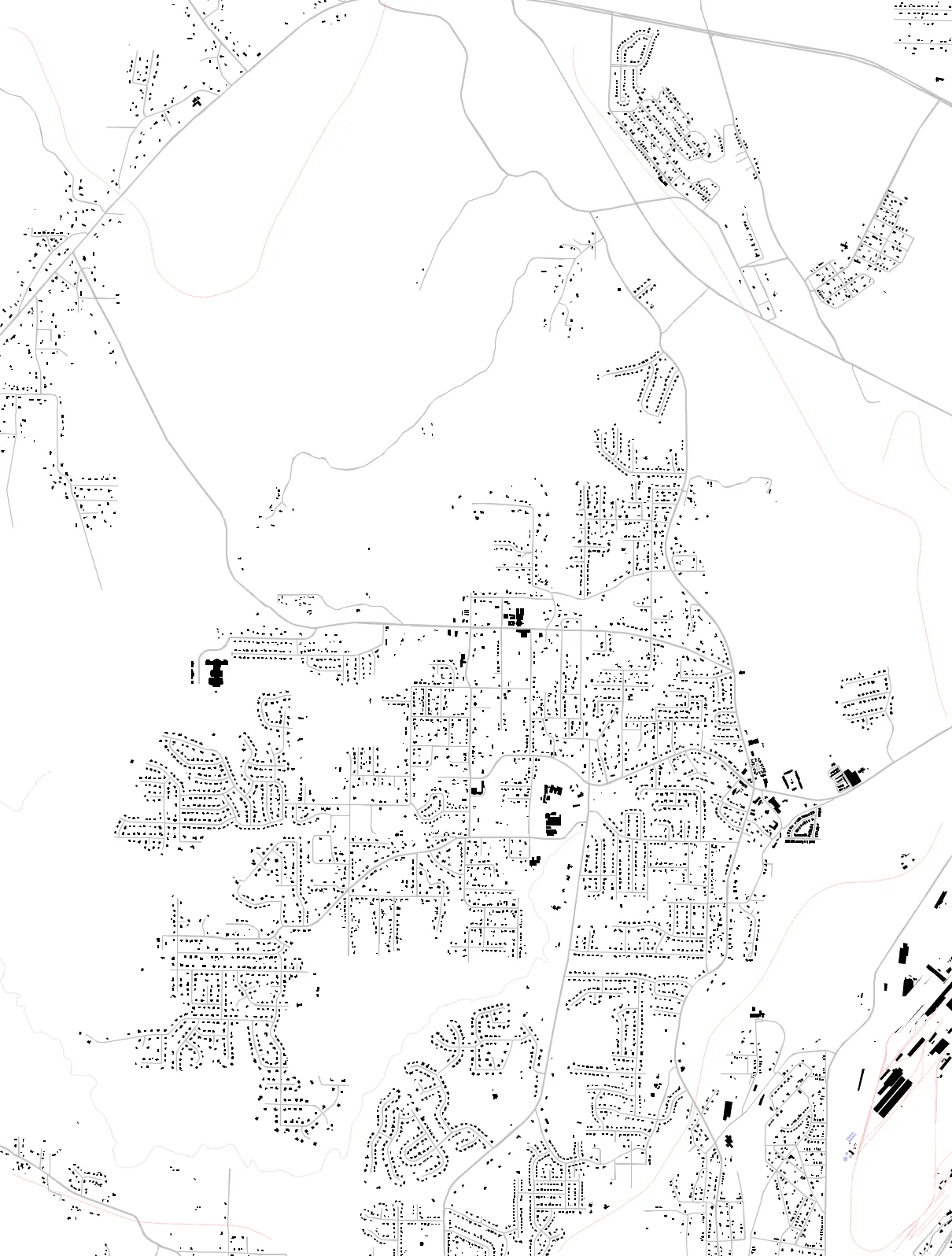 Pleasant Grove figure ground plan