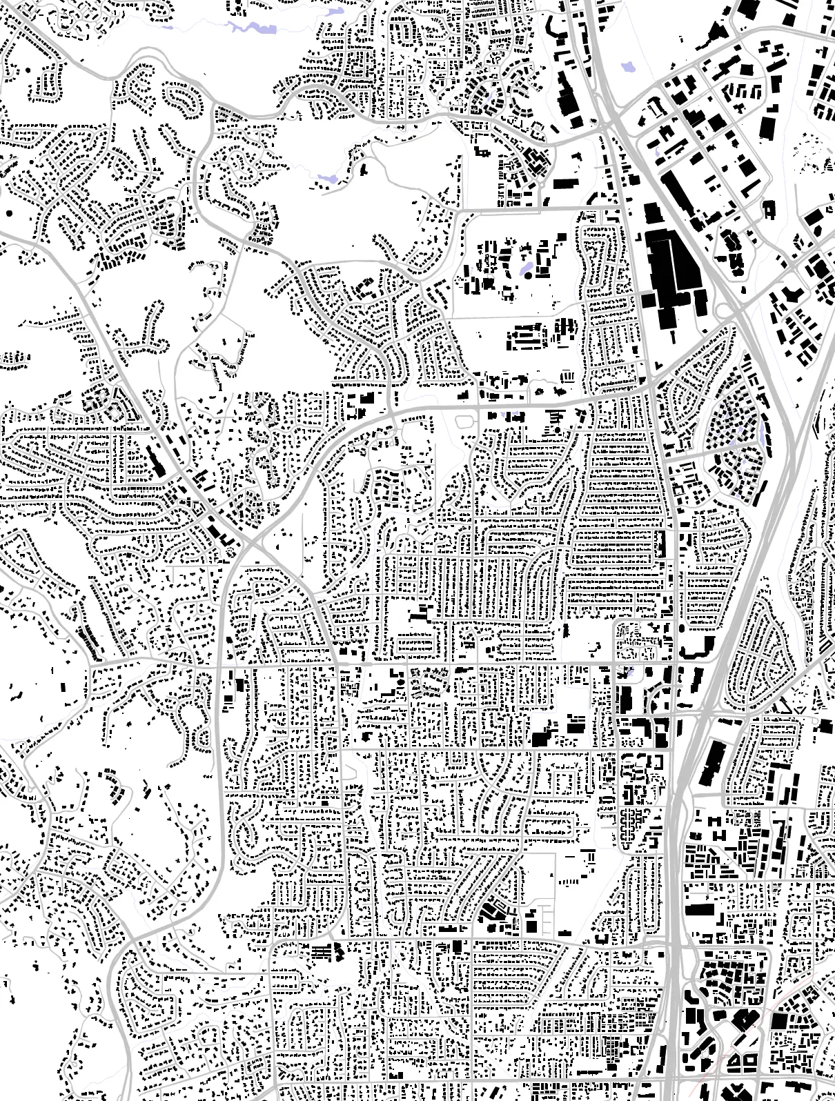Pleasant Hill figure ground plan