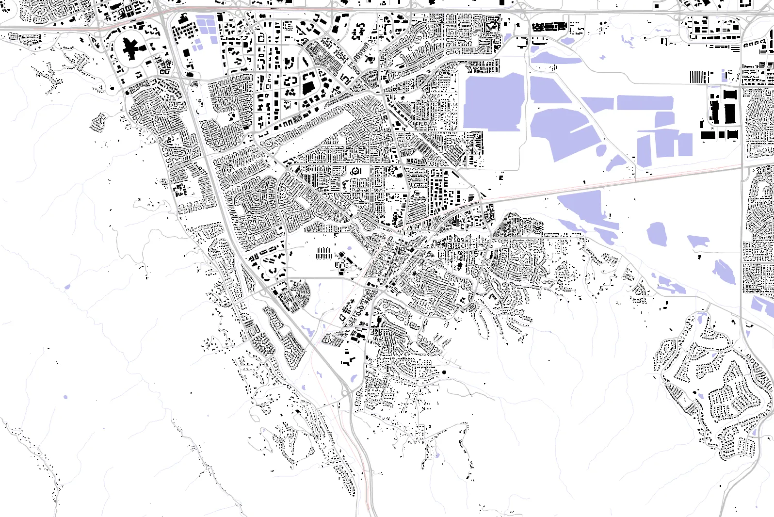 Pleasanton figure ground plan