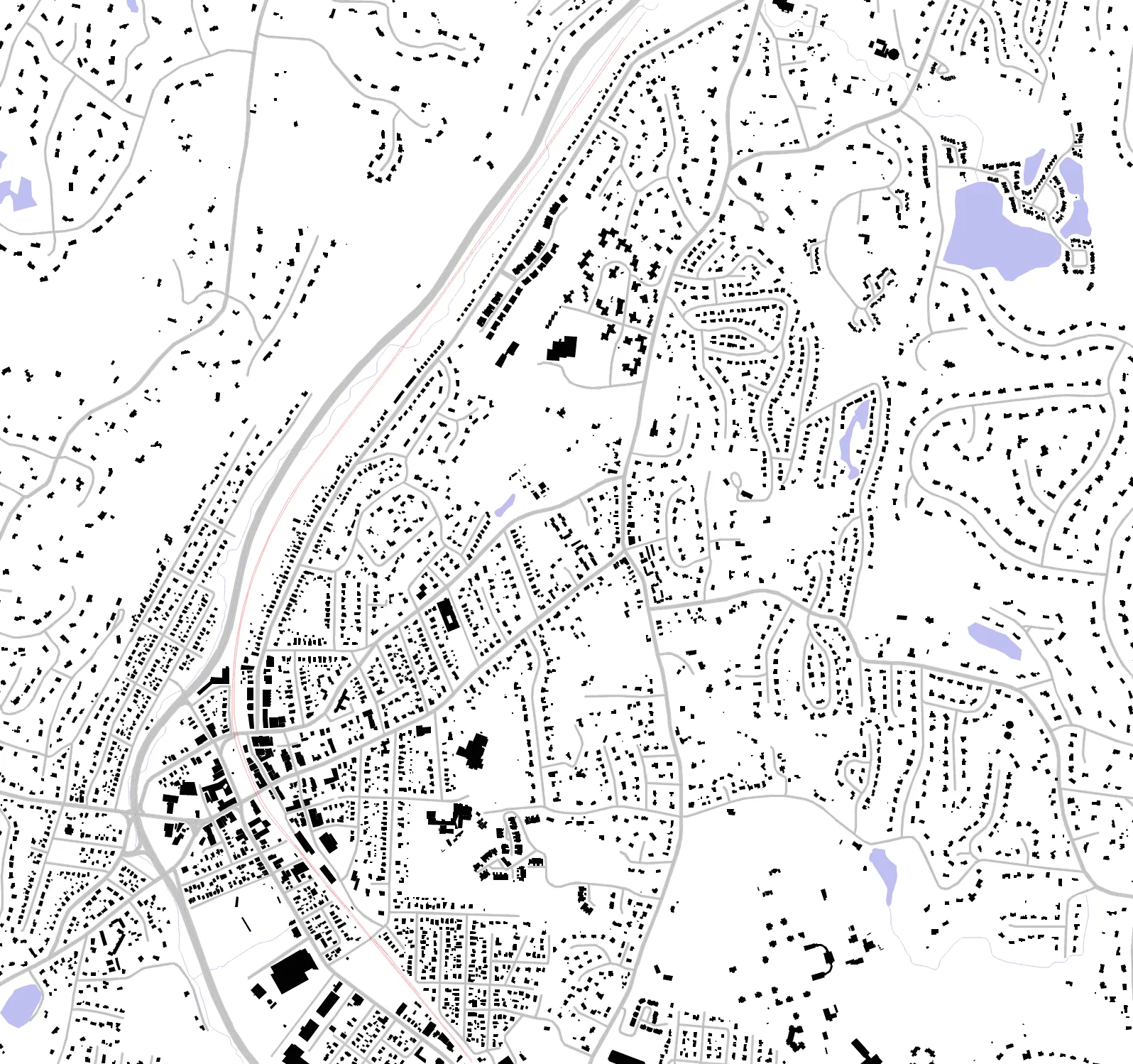 Pleasantville figure ground plan