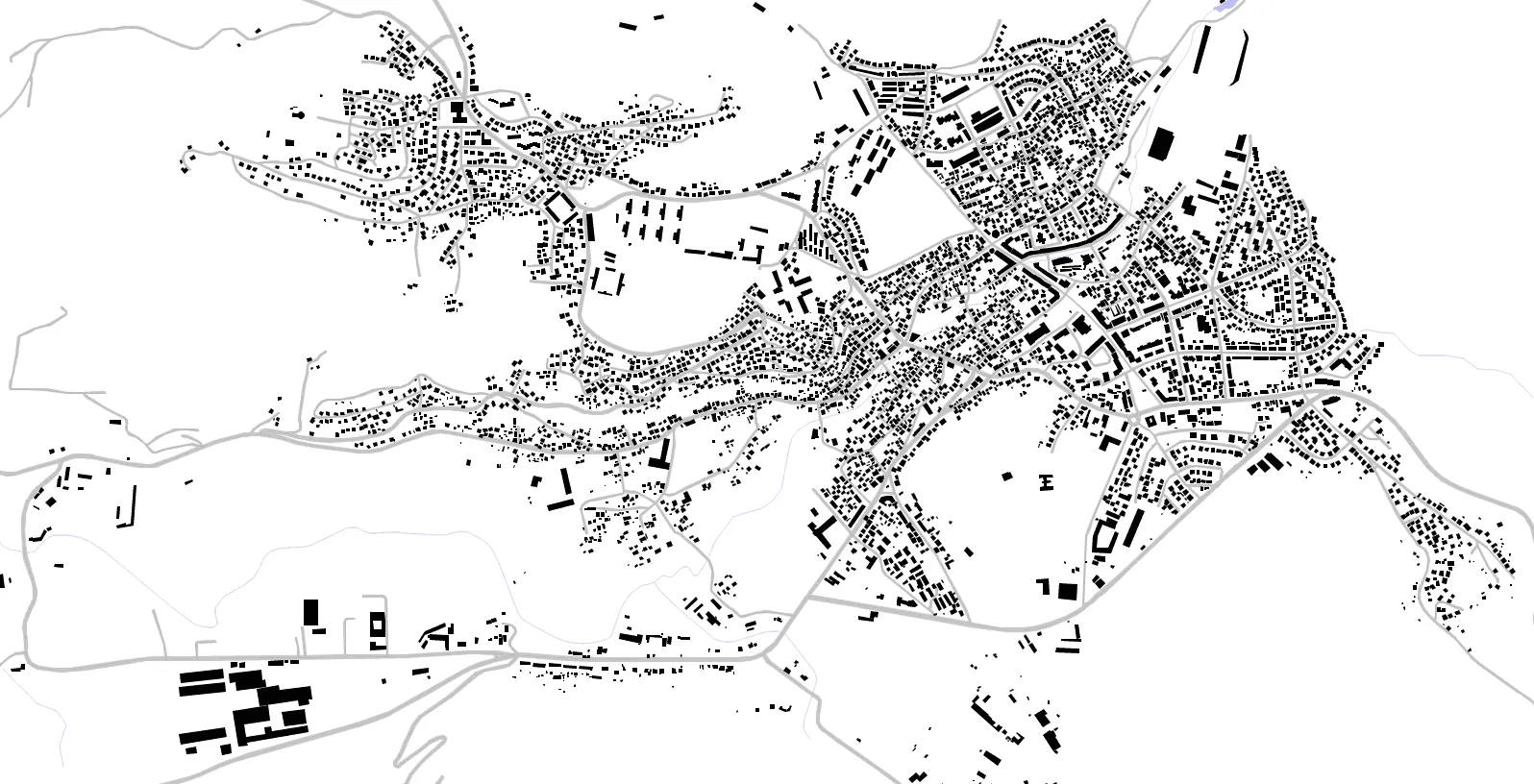Pljevlja figure ground plan