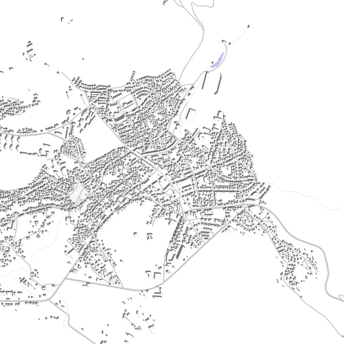 Pljevlja site plan (2.5 km)
