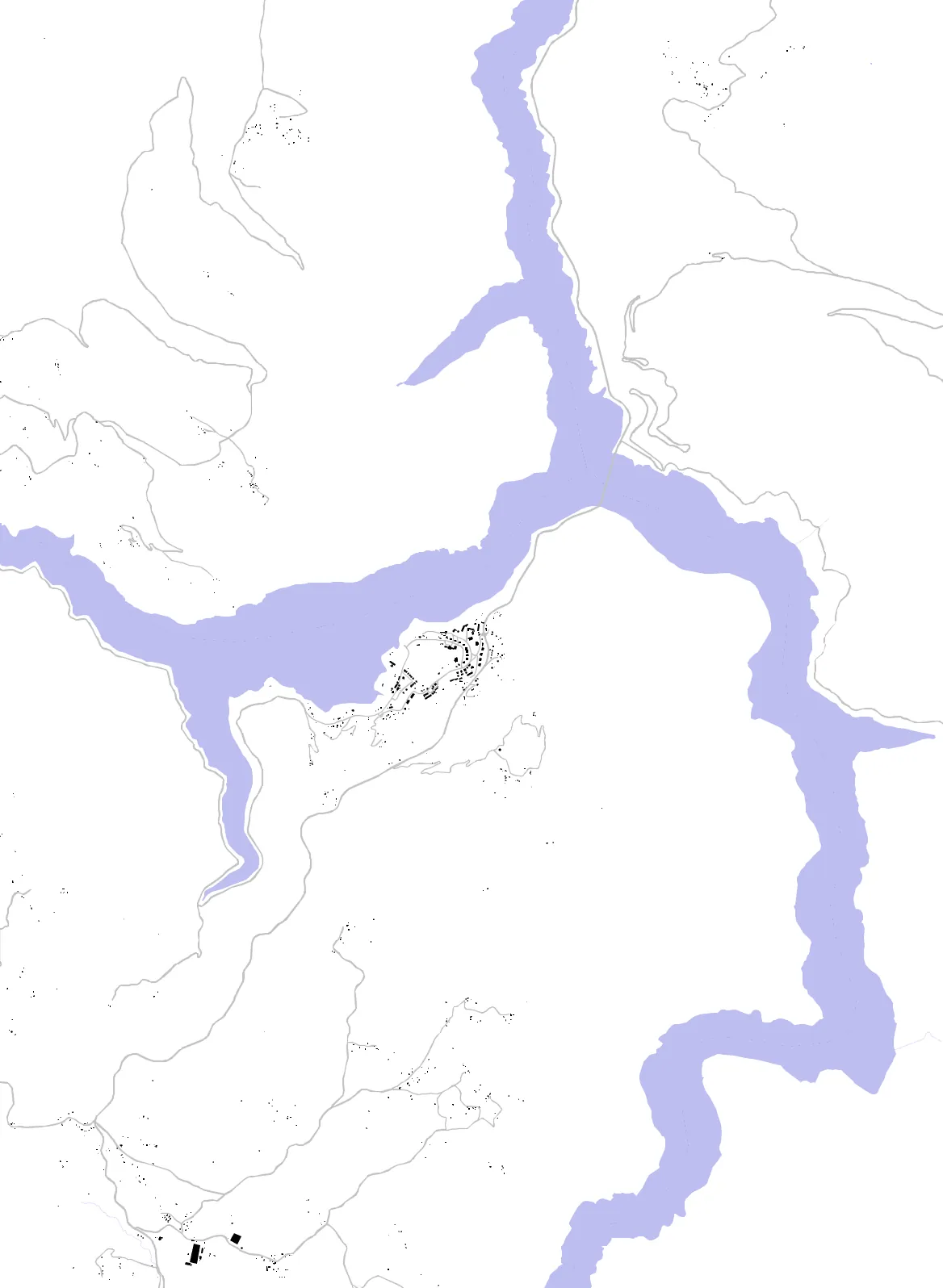 Plužine figure ground plan