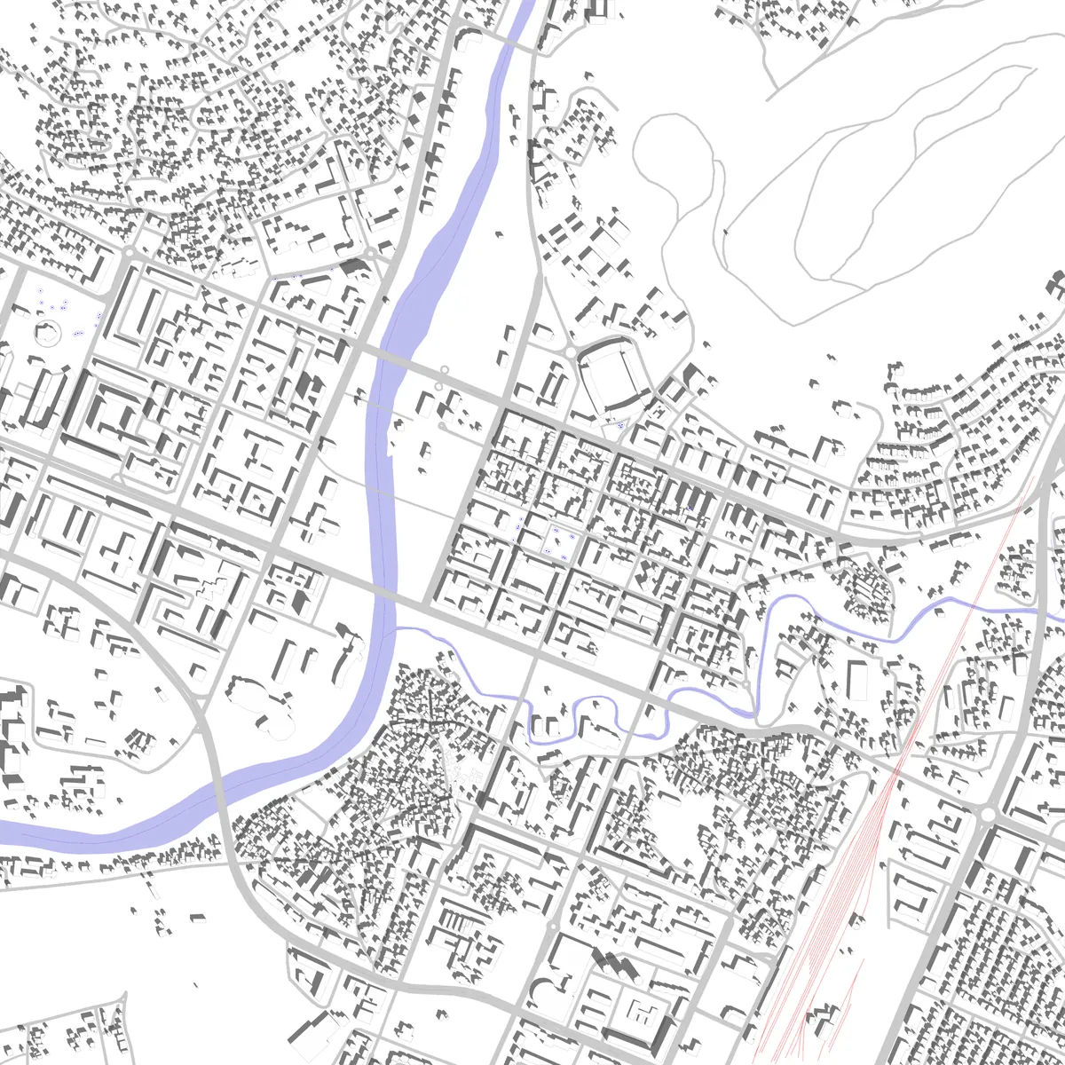 Podgorica site plan (2.5 km)