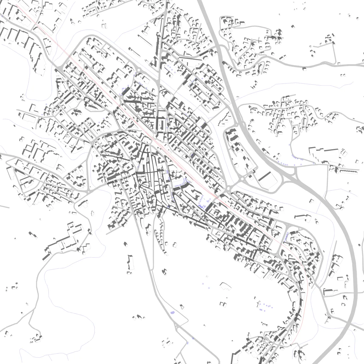 Poggibonsi site plan (2.5 km)