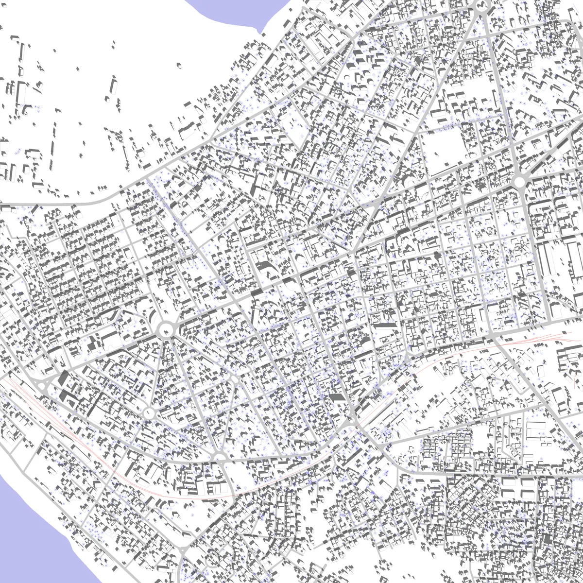 Pointe-Noire site plan (2.5 km)